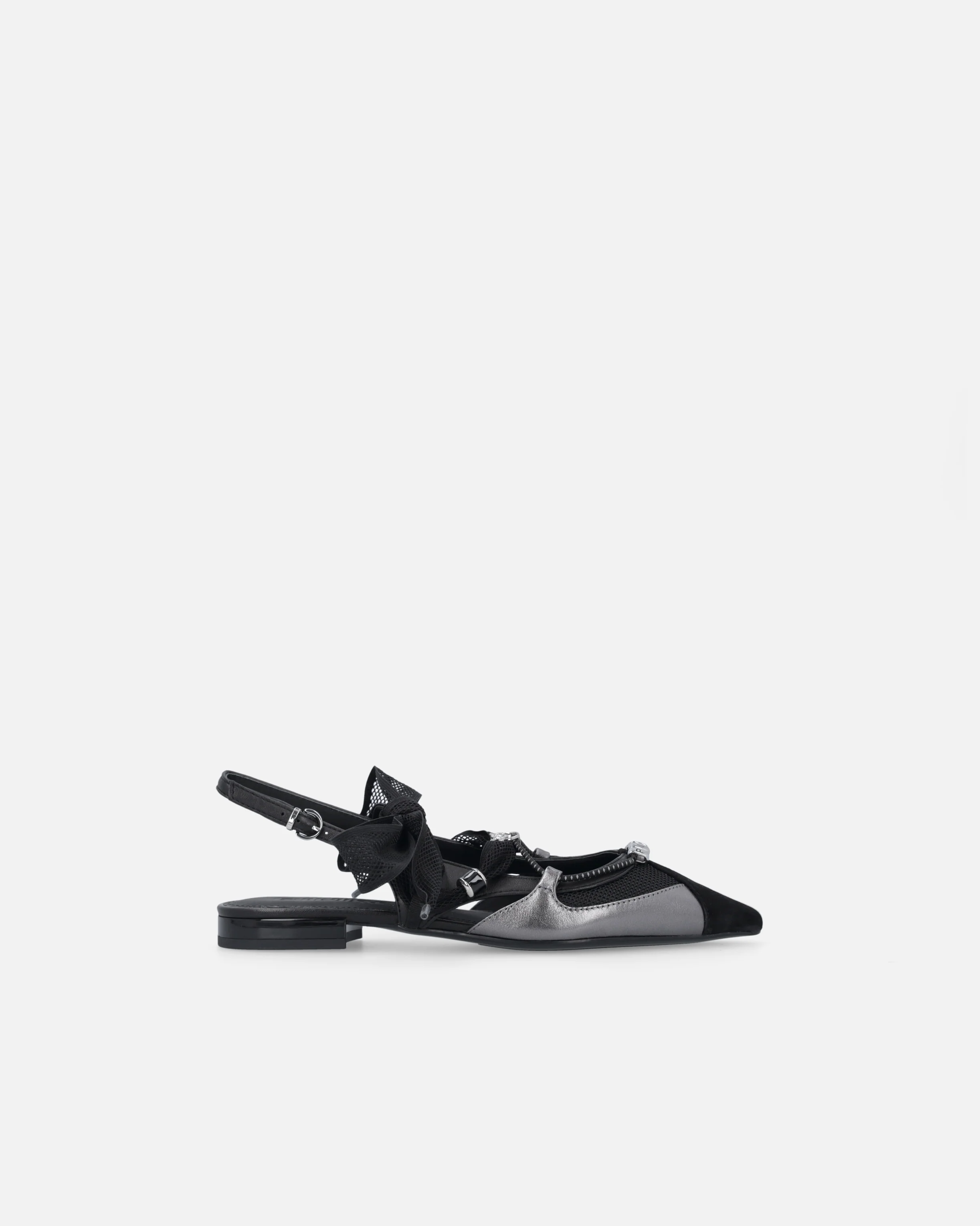 Ballerine slingback con lacci