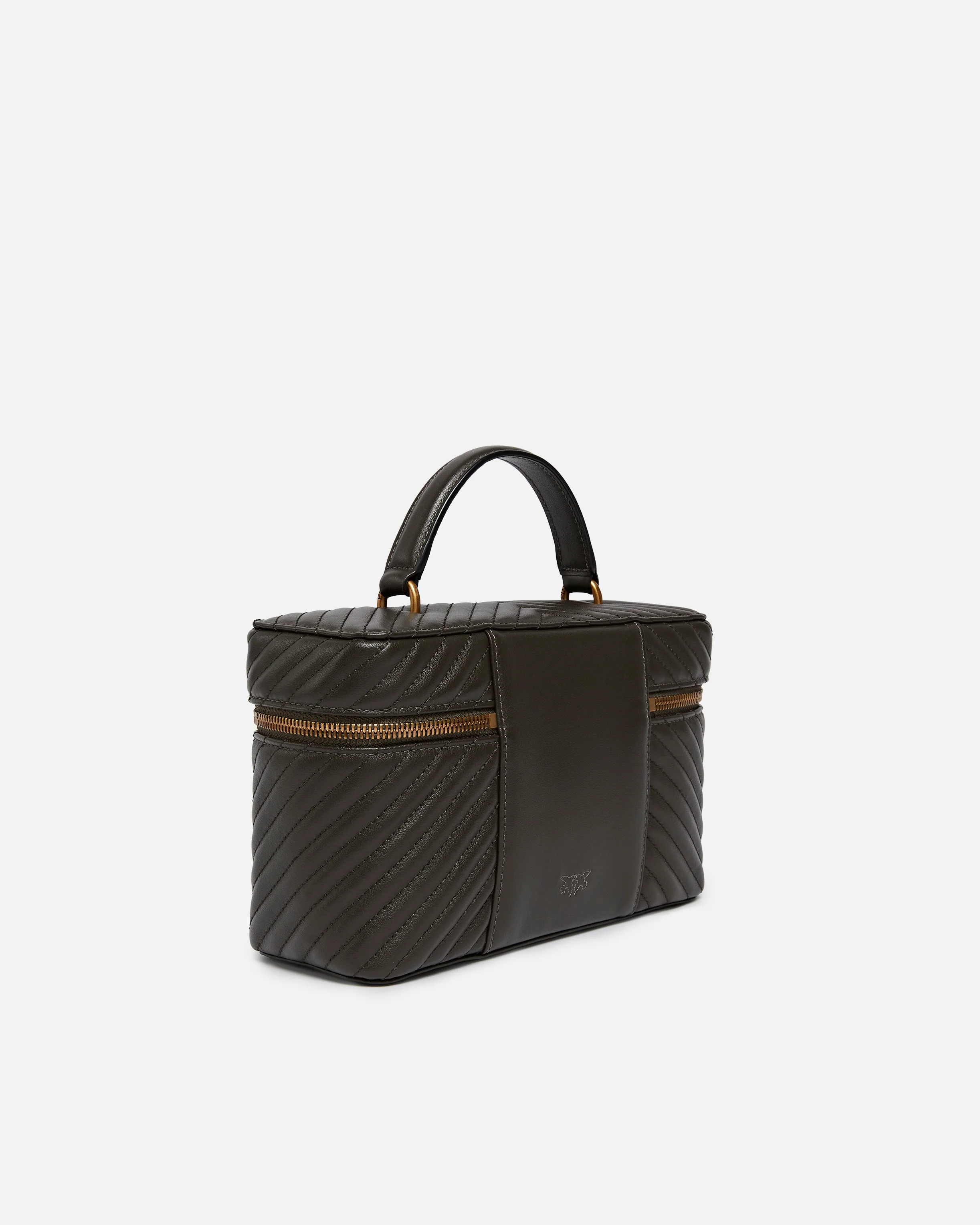 Beauty case a tracolla medio in nappa chevron - Image 2