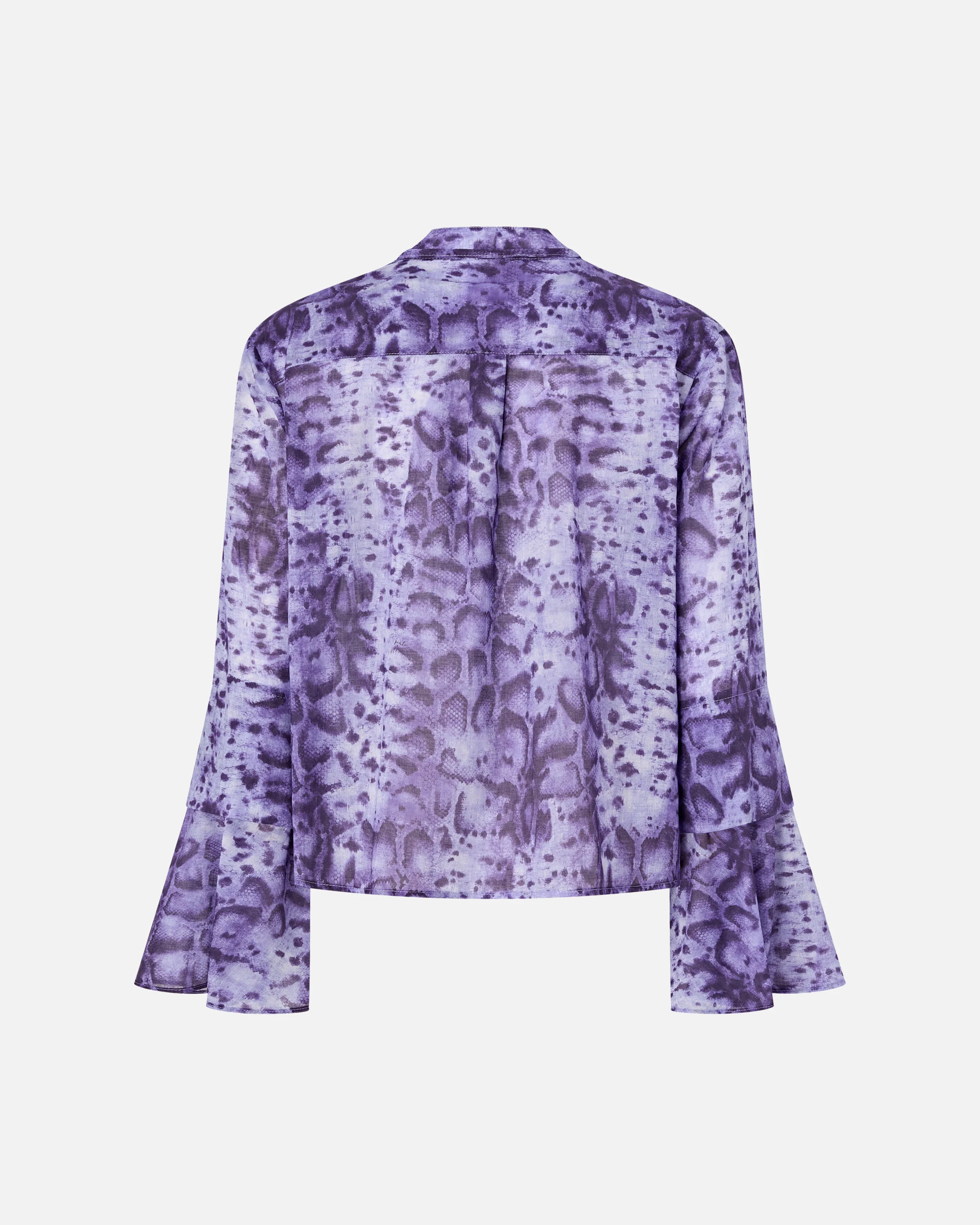 Blusa con stampa snake e bottoni gioiello - Image 6