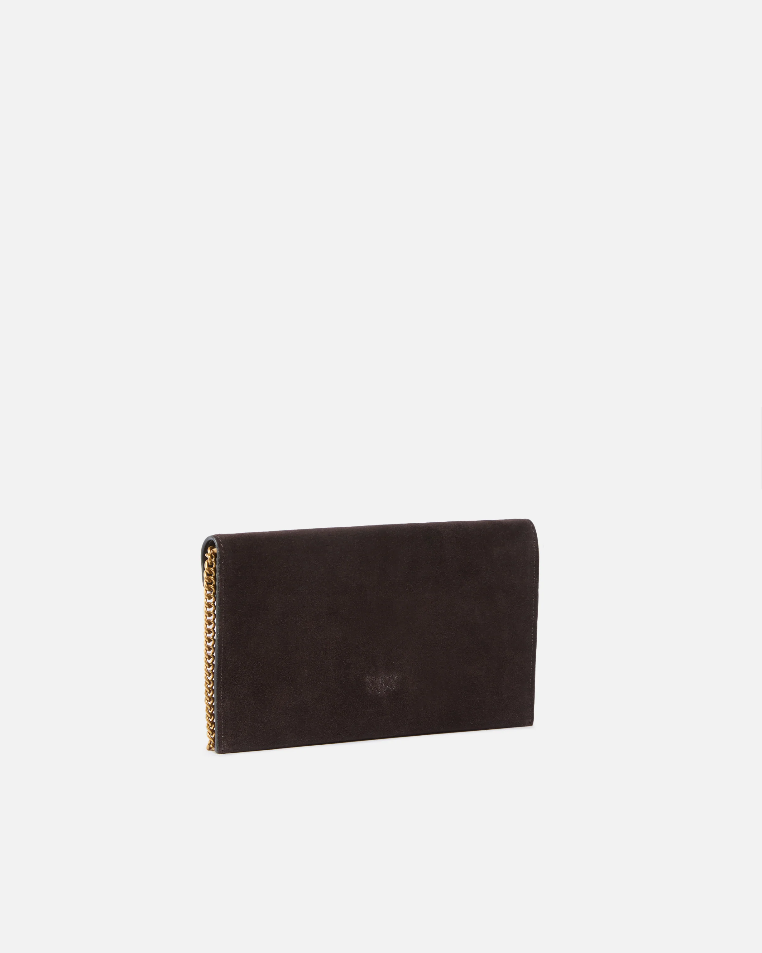 Borsa a bustina piccola in suede con borchie e tracolla - Image 2