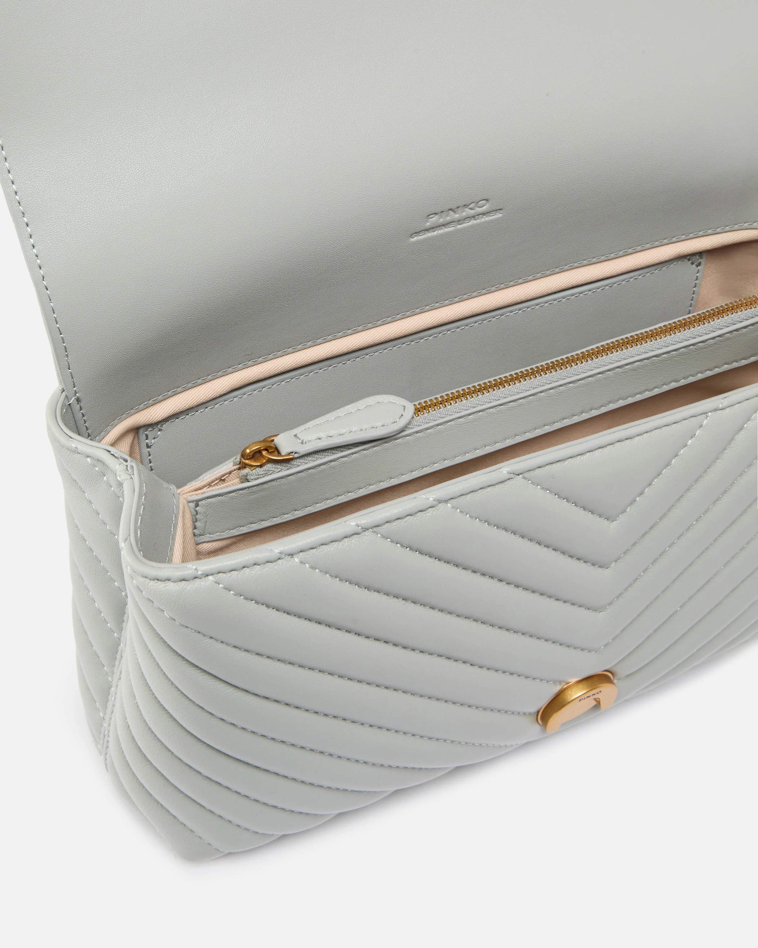 Borsa a mano media Love Bag Puff Chevron in nappa - Image 4
