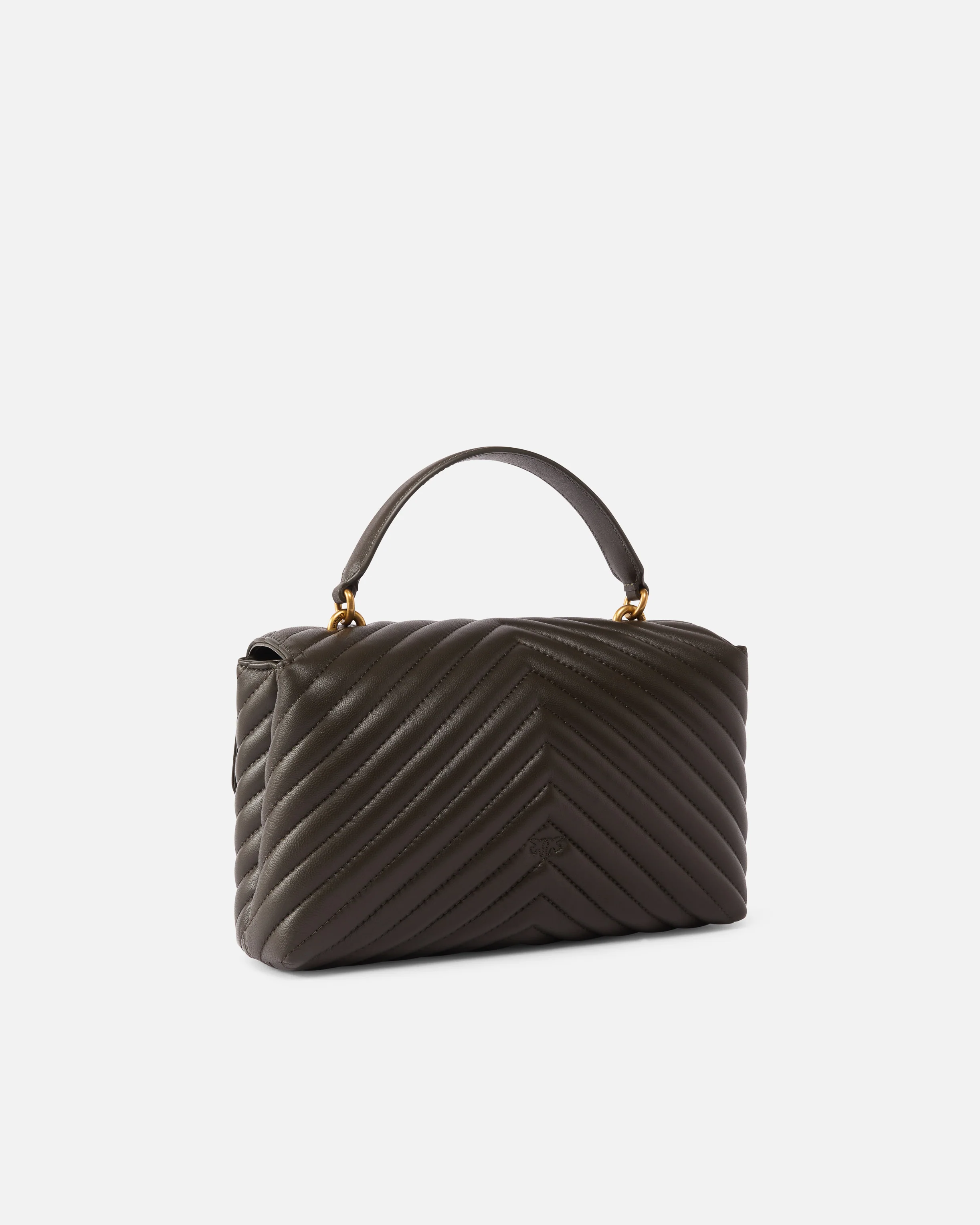 Borsa a mano media Love Bag Puff Chevron in nappa - Image 2