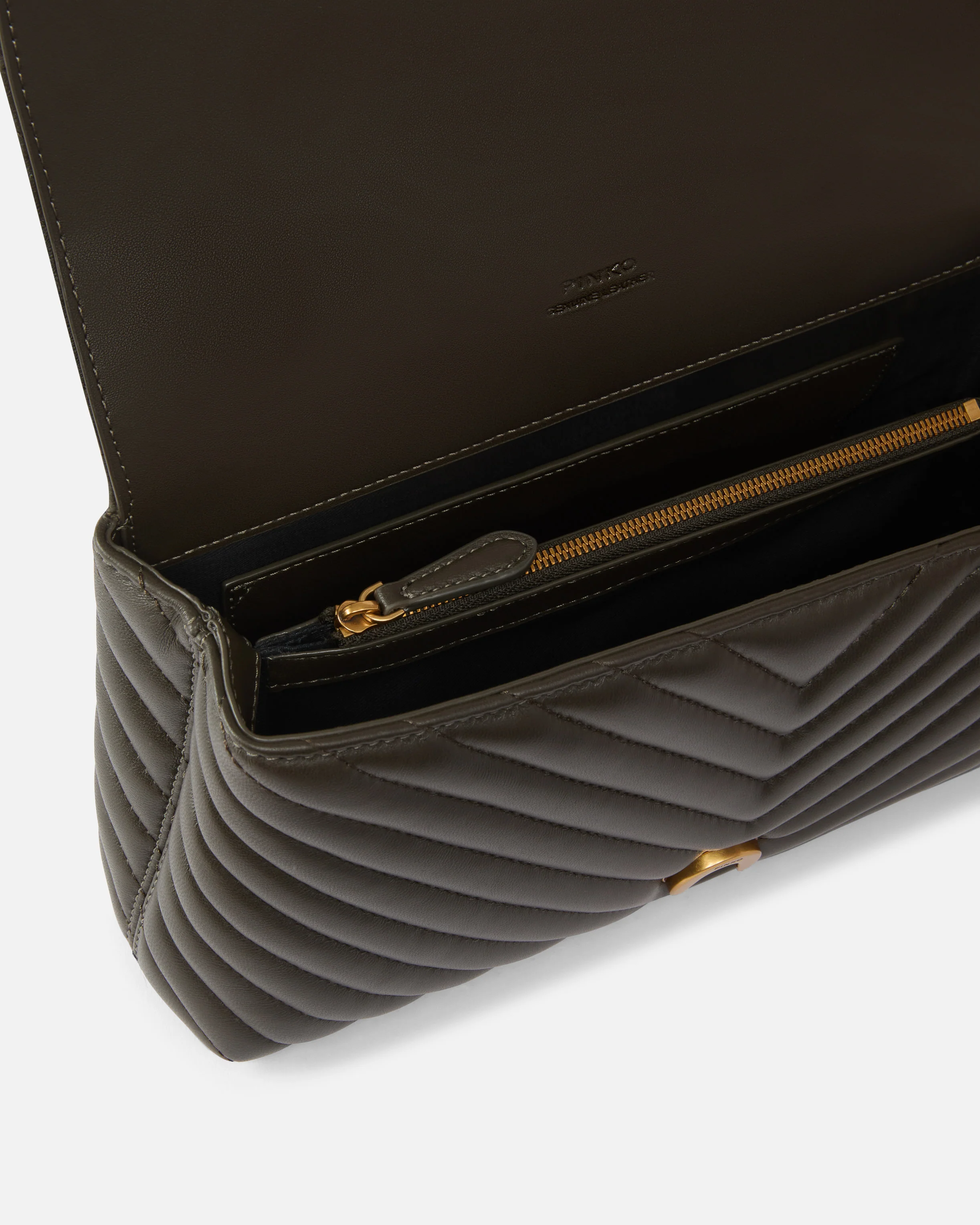 Borsa a mano media Love Bag Puff Chevron in nappa - Image 4