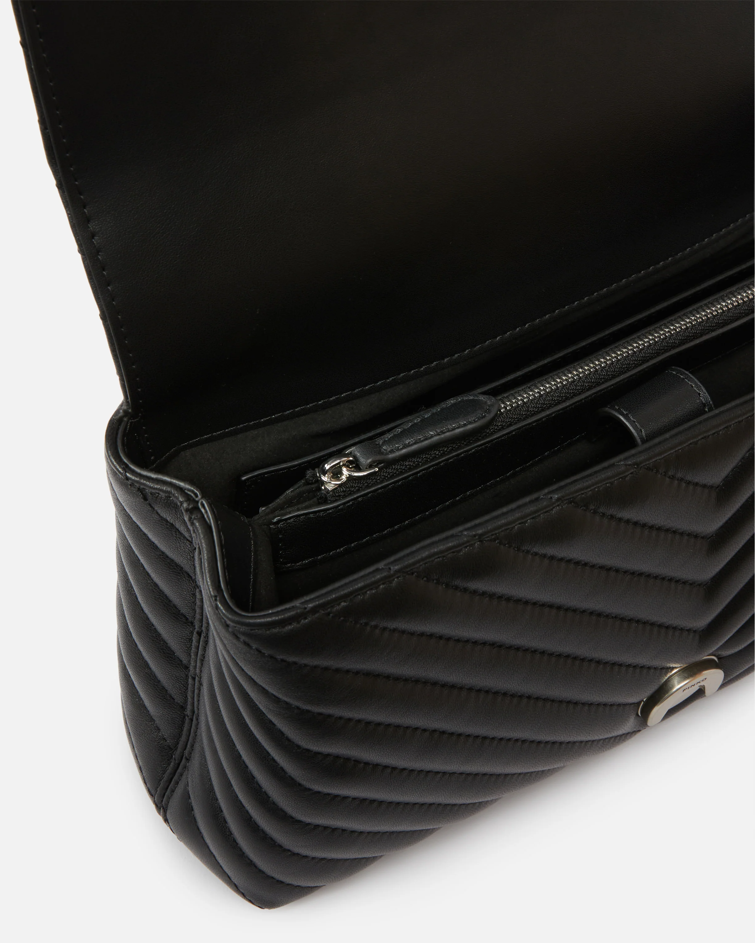 Borsa a mano media Love Bag Puff Chevron in nappa - Image 4