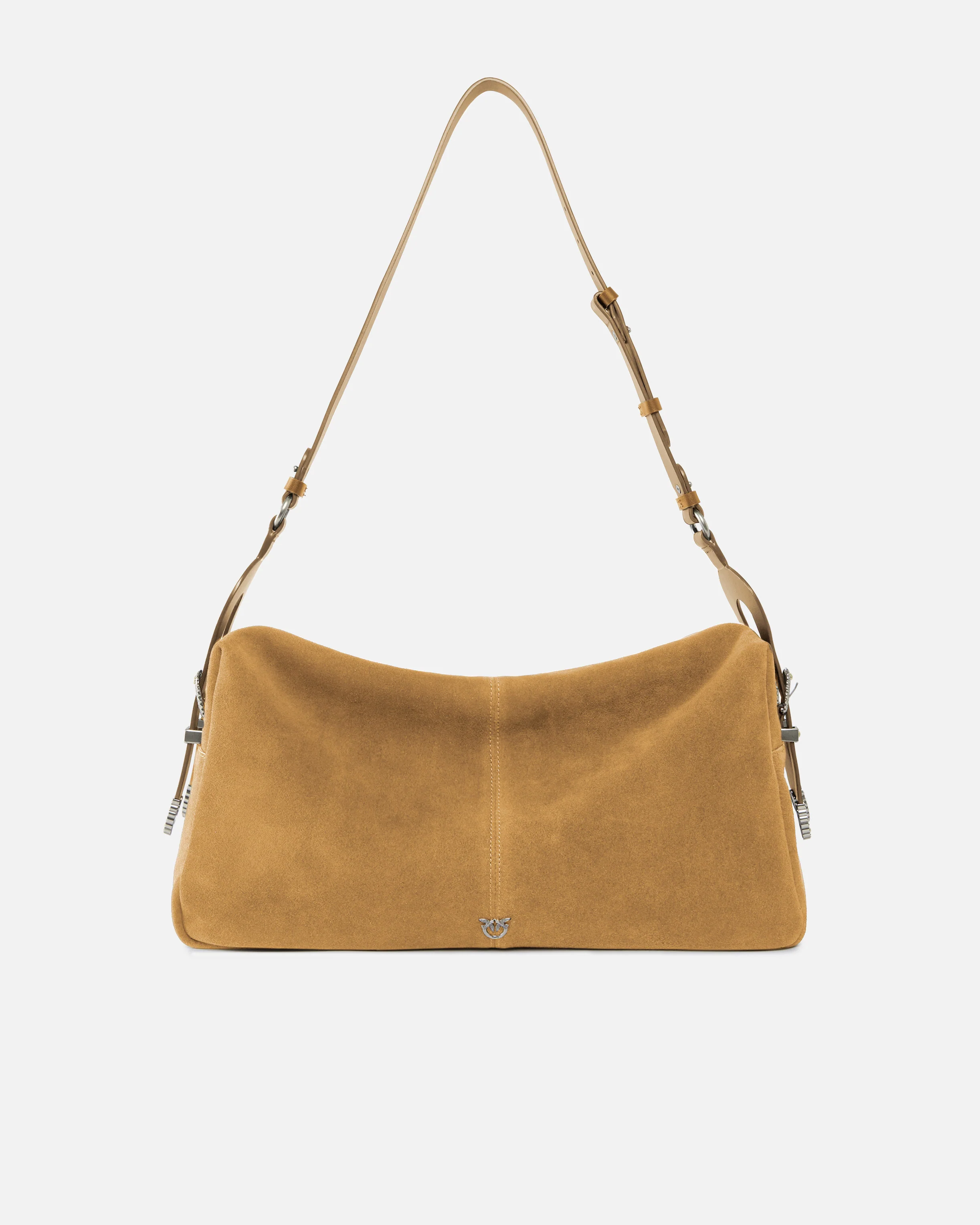 Borsa a spalla grande Keeper Bag in suede