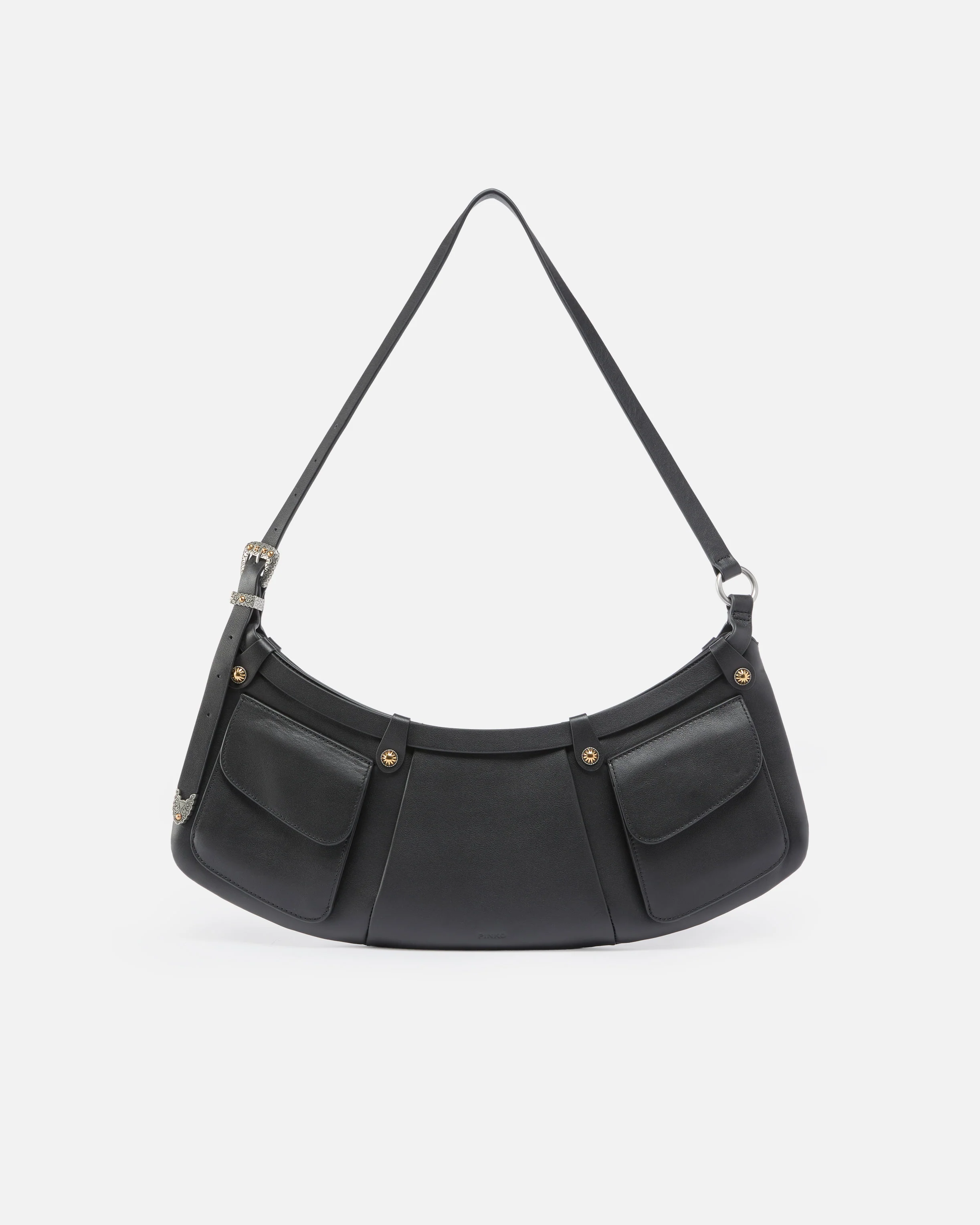 Borsa a spalla grande Pocket Body Bag in pelle con tasche