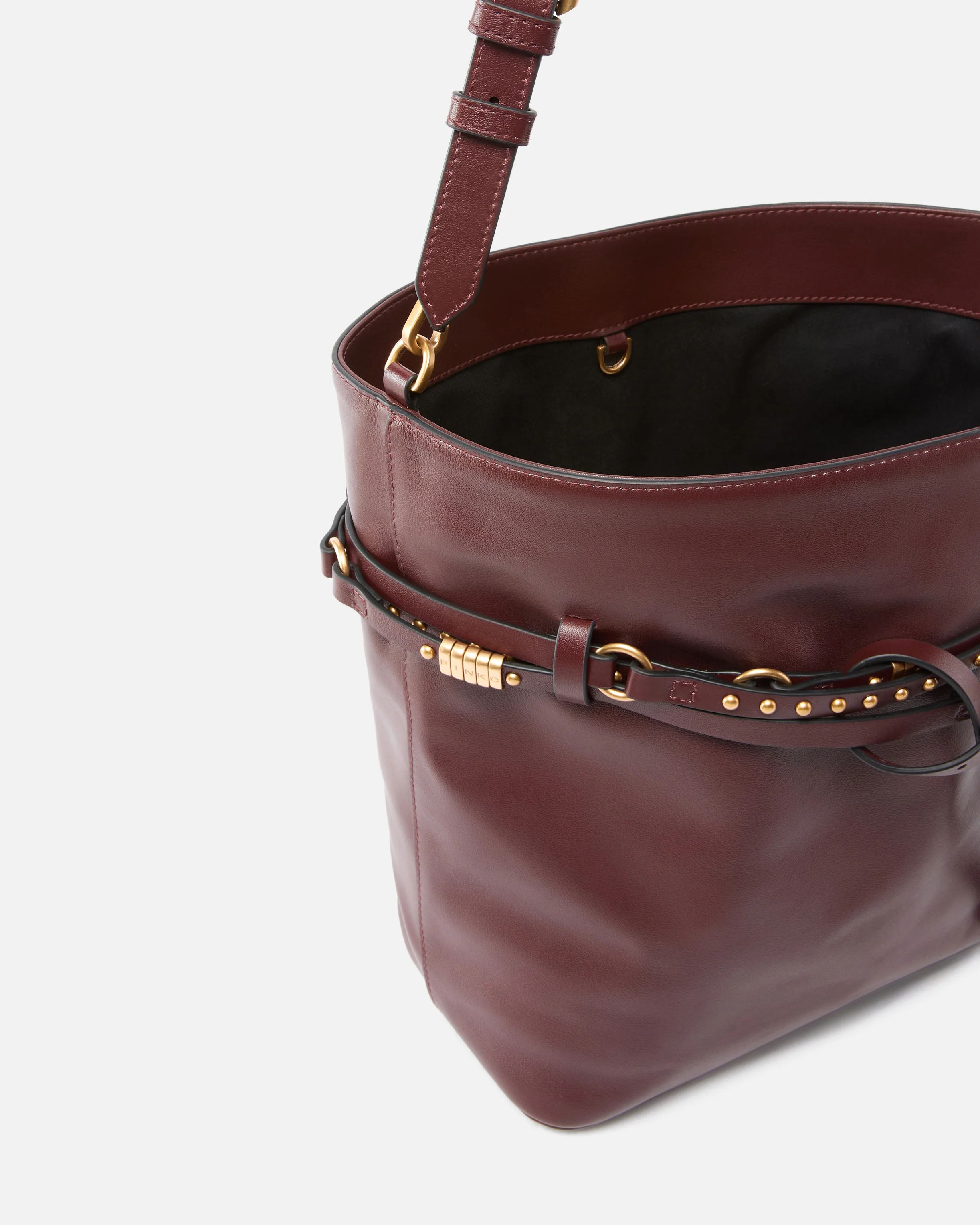 Borsa a spalla media Bucket Belt Bag in pelle - Image 4