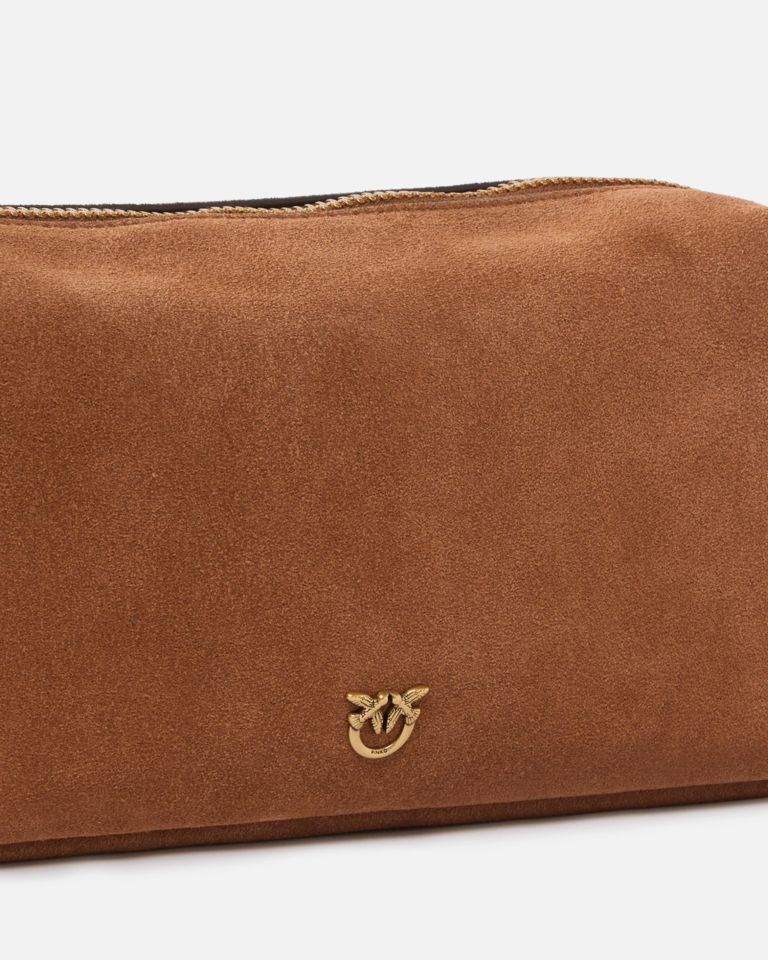 Borsa a spalla media Horizontal Bag in suede - Image 3