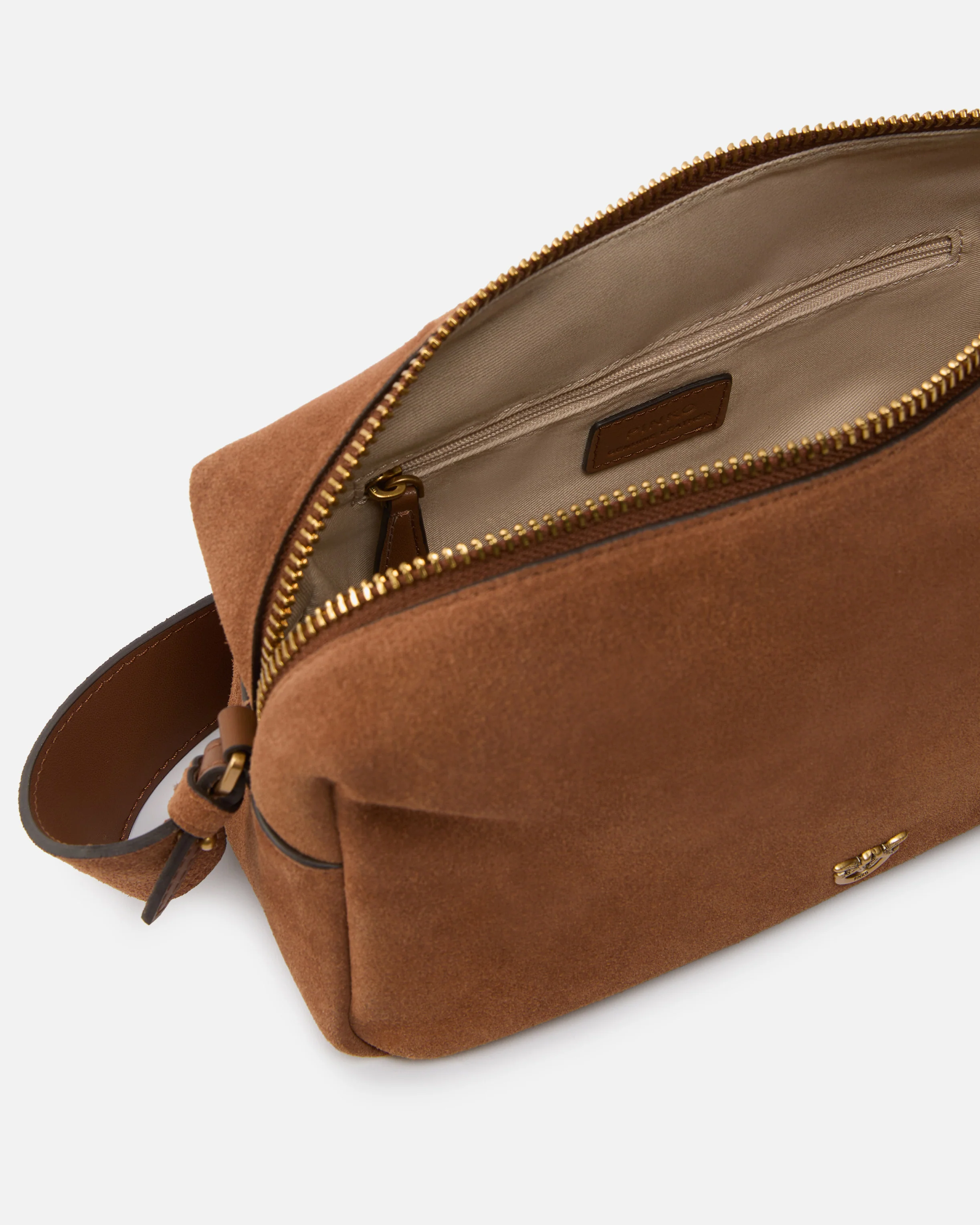 Borsa a spalla media Horizontal Bag in suede - Image 4