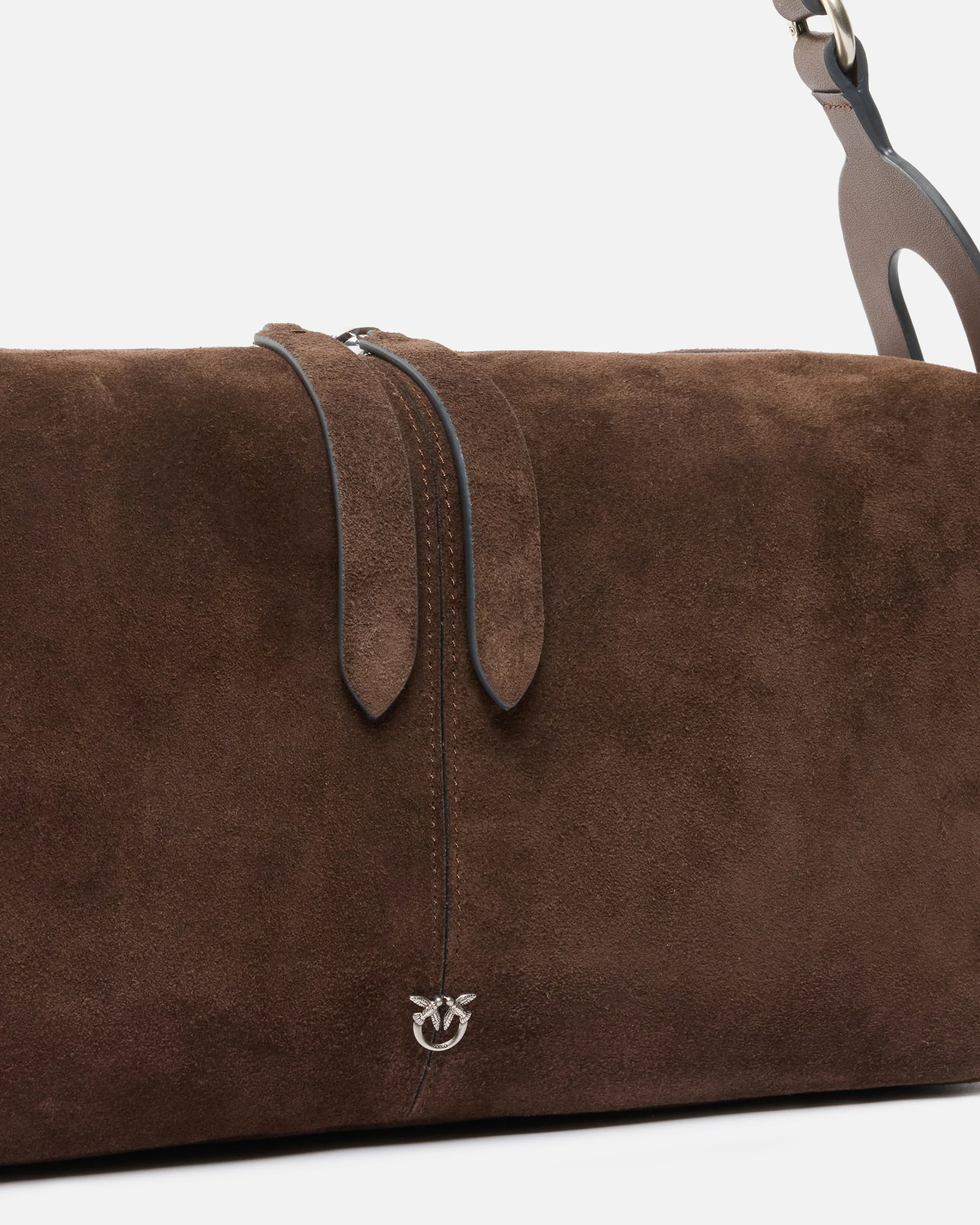 Borsa a spalla media Keeper Bag in suede - Image 3
