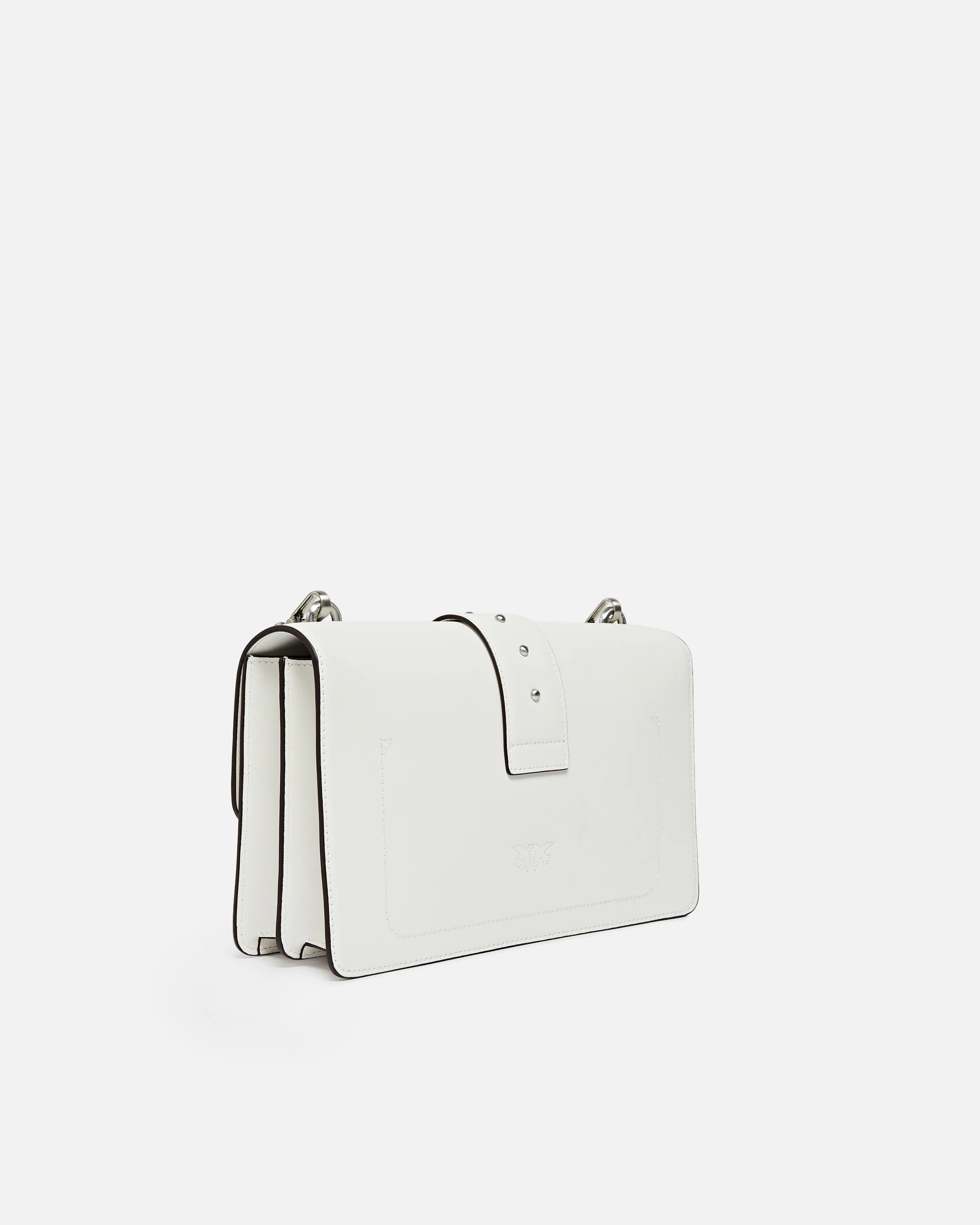 Borsa a spalla media Love Bag One in pelle con fibbia turchese - Image 2
