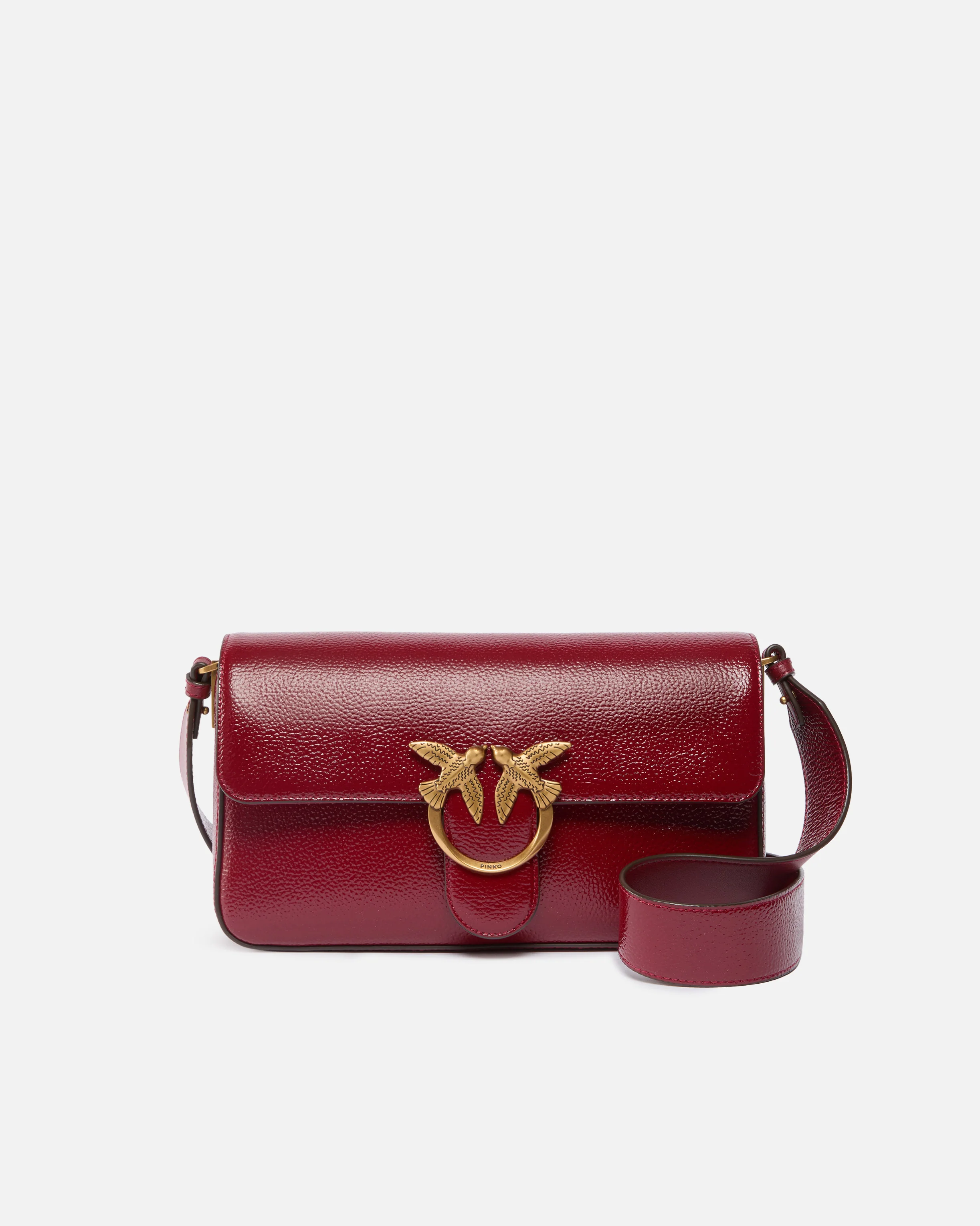 Borsa a spalla media Love Bag One Slouchy in pelle bottalata