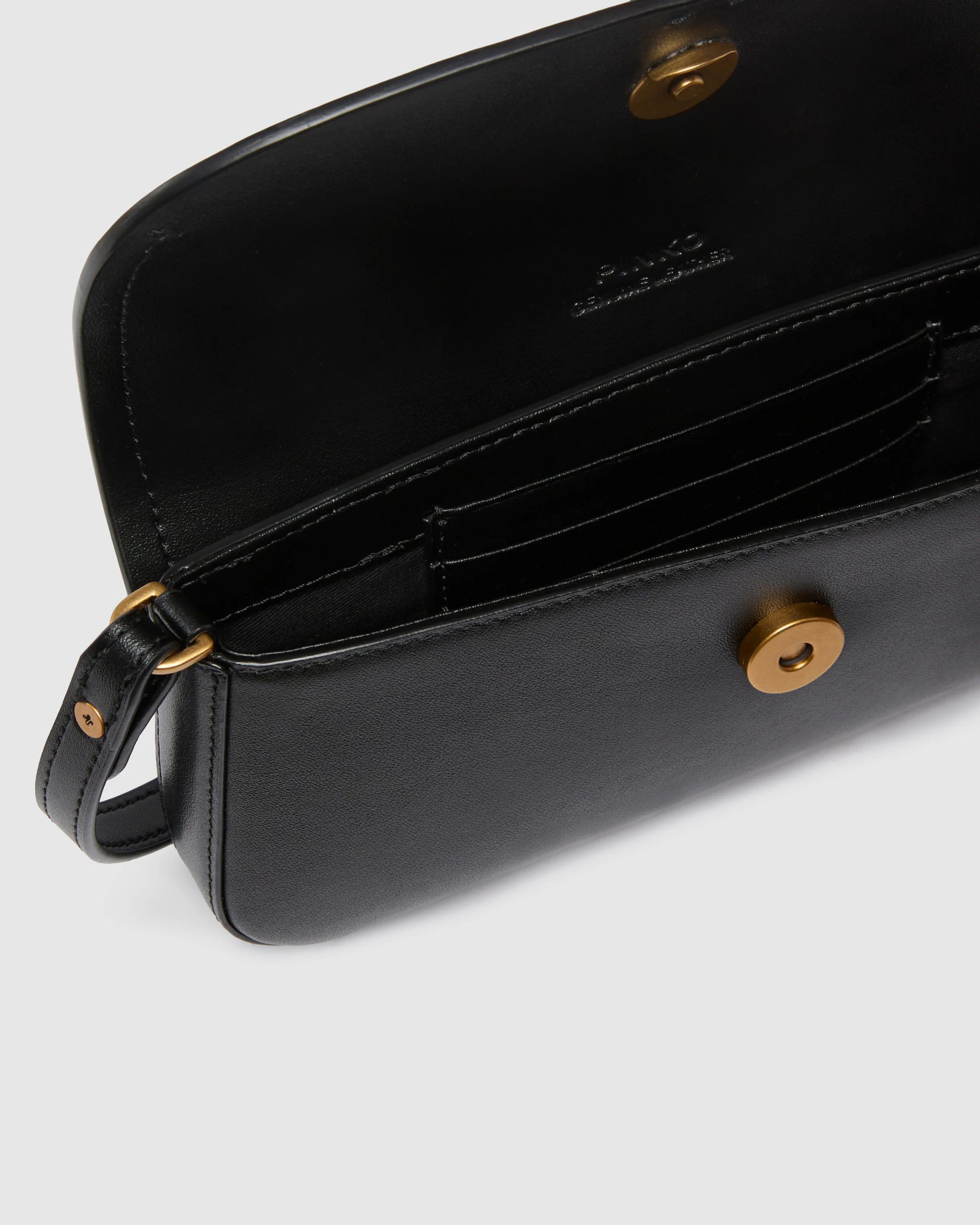 Borsa a spalla media Saddle Flat in pelle - Image 4