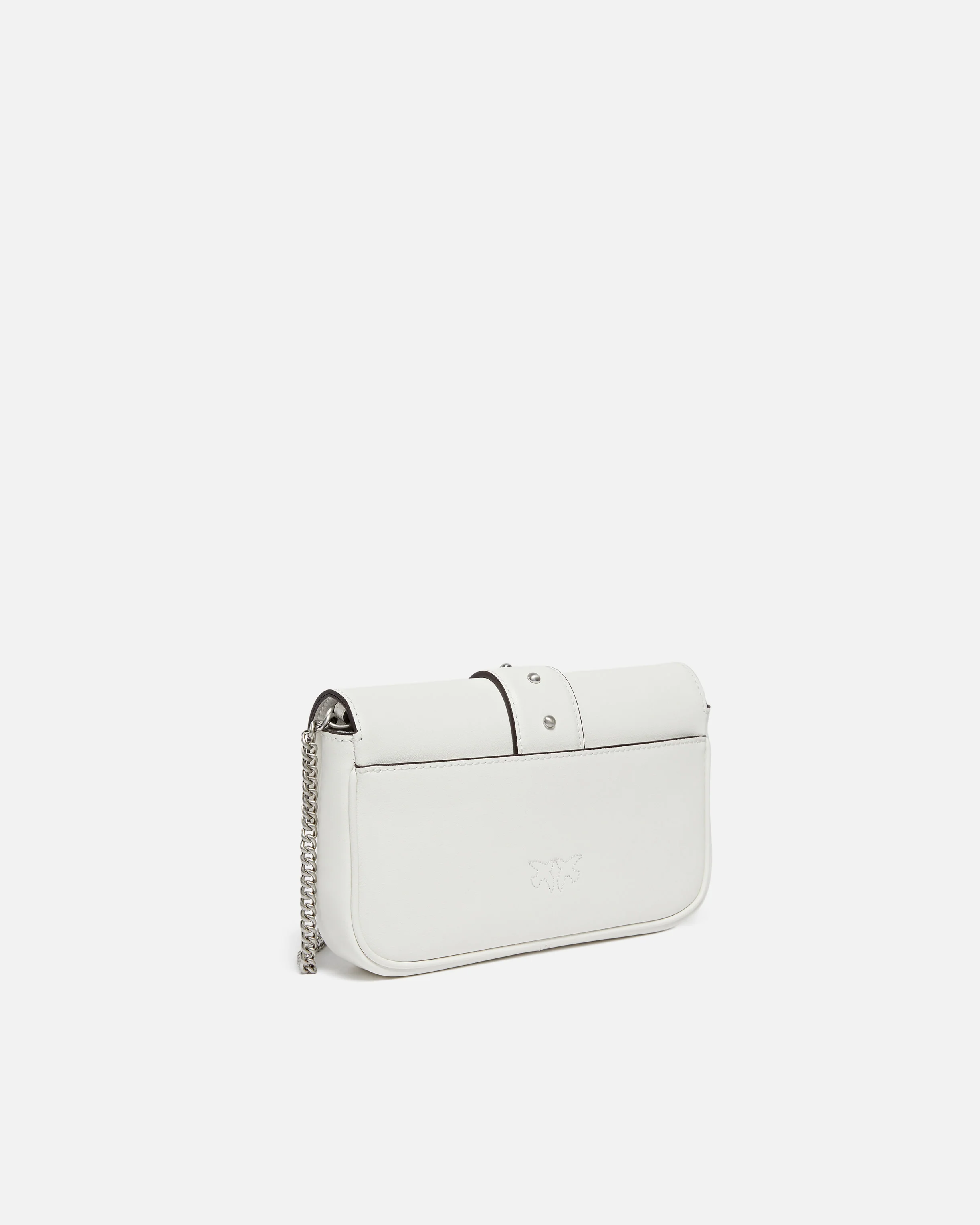 Borsa a spalla Mini Love Bag One Pocket in pelle con fibbia turchese - Image 2