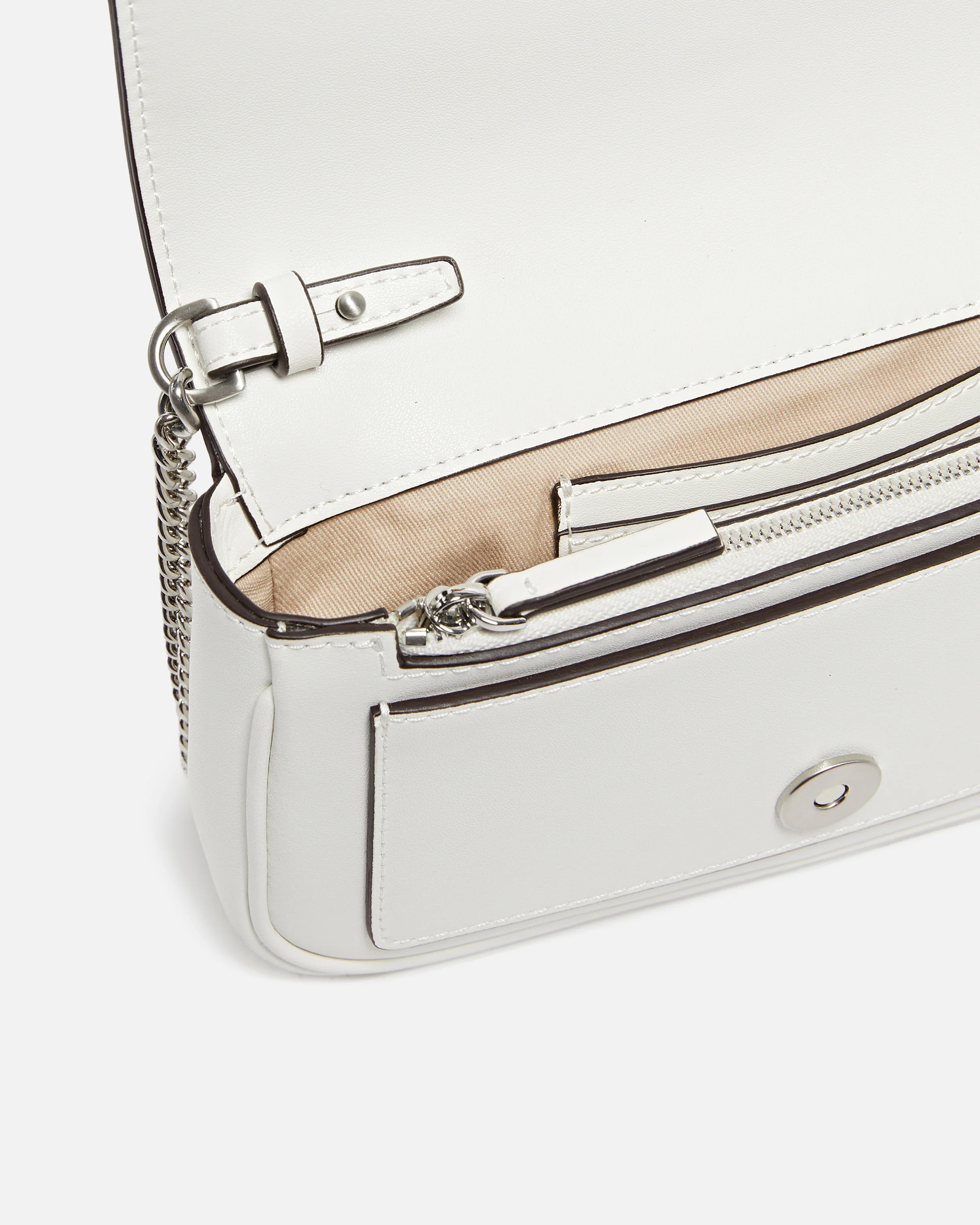 Borsa a spalla Mini Love Bag One Pocket in pelle con fibbia turchese - Image 4