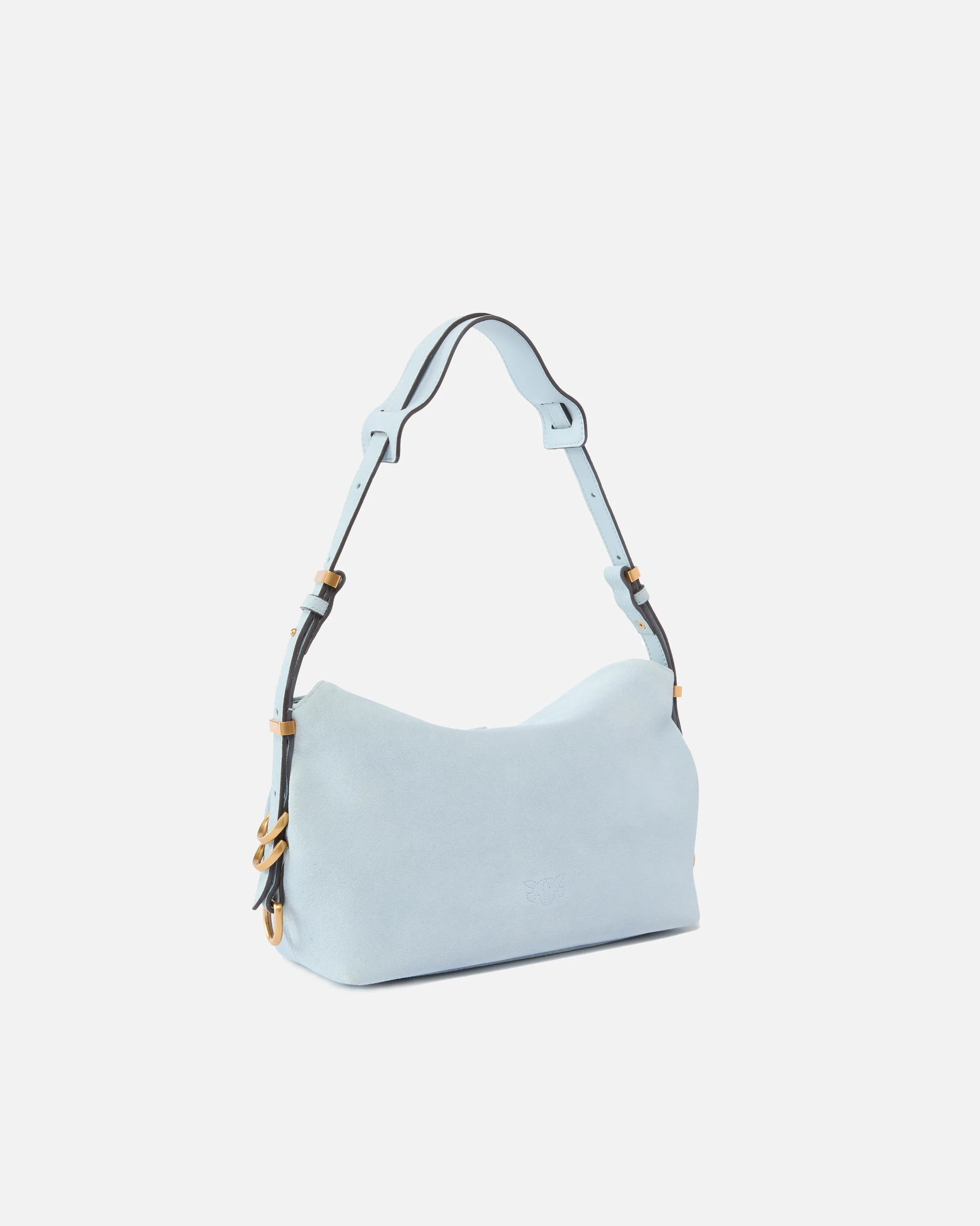 Borsa a spalla piccola Saddle in suede - Image 2
