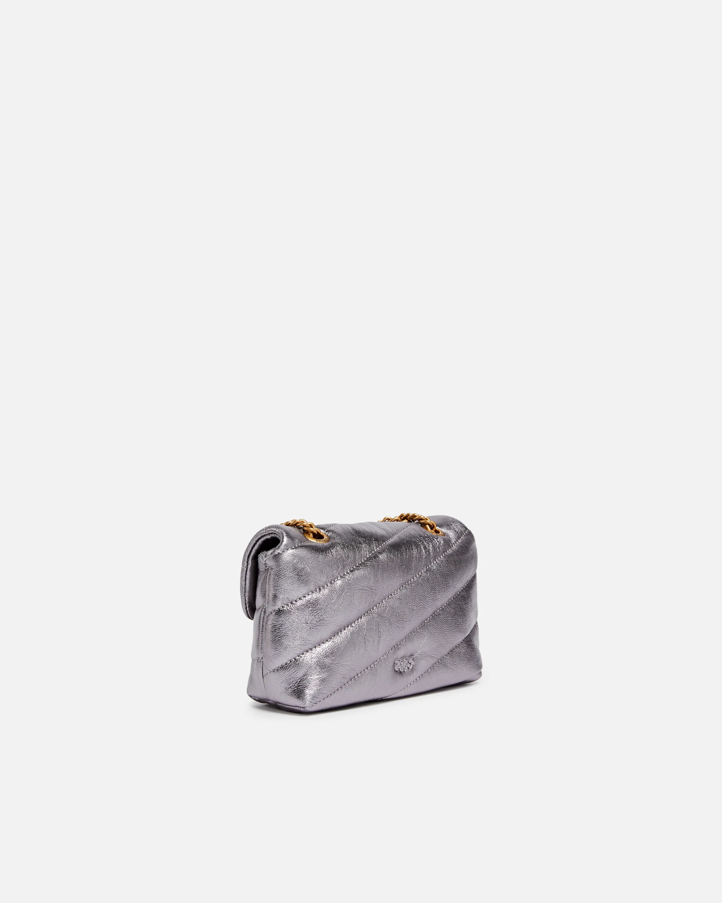 Borsa a tracolla Baby Love Bag Puff in nappa laminata - Image 2