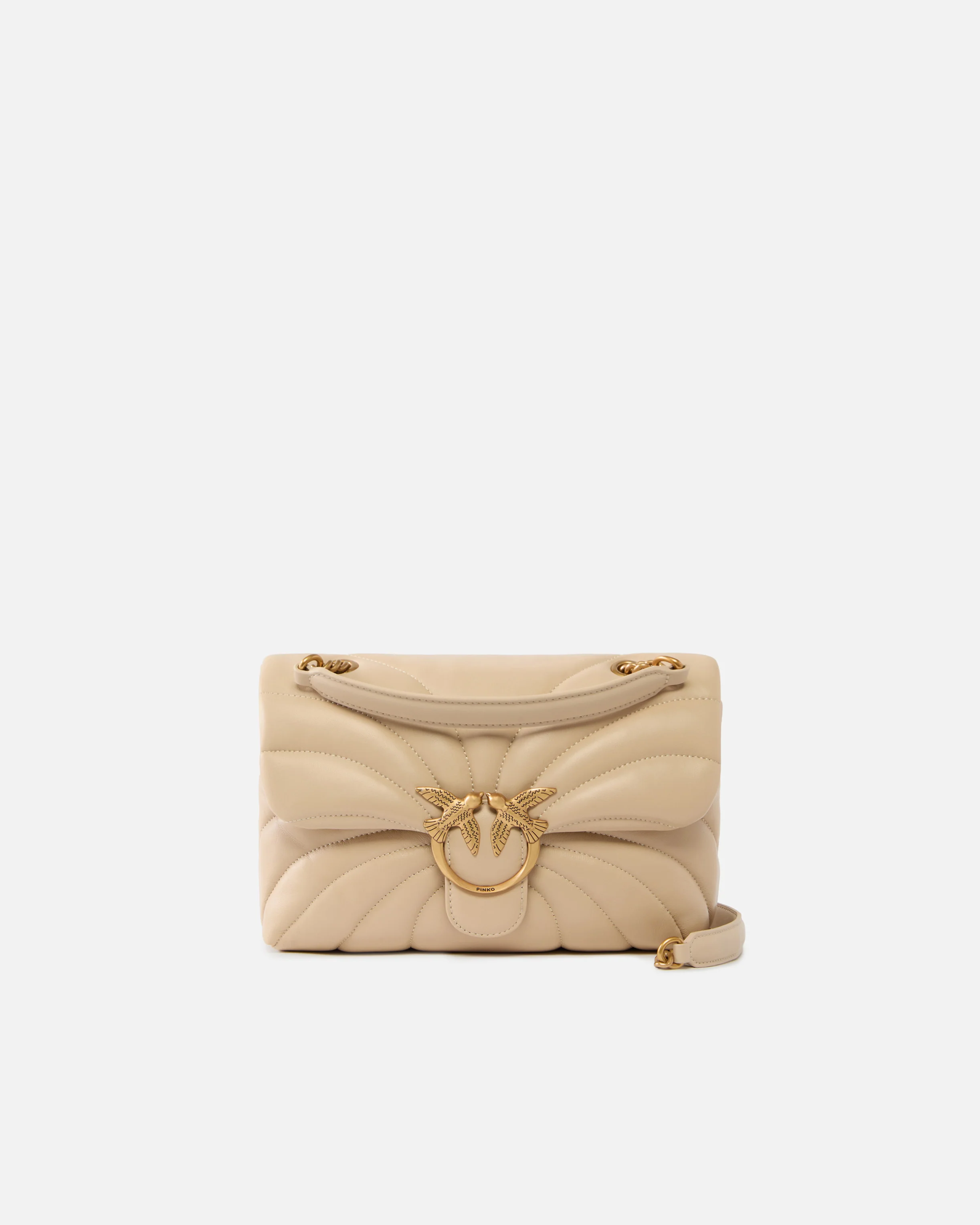 Borsa a tracolla grande Love Bag Puff trapunta farfalla