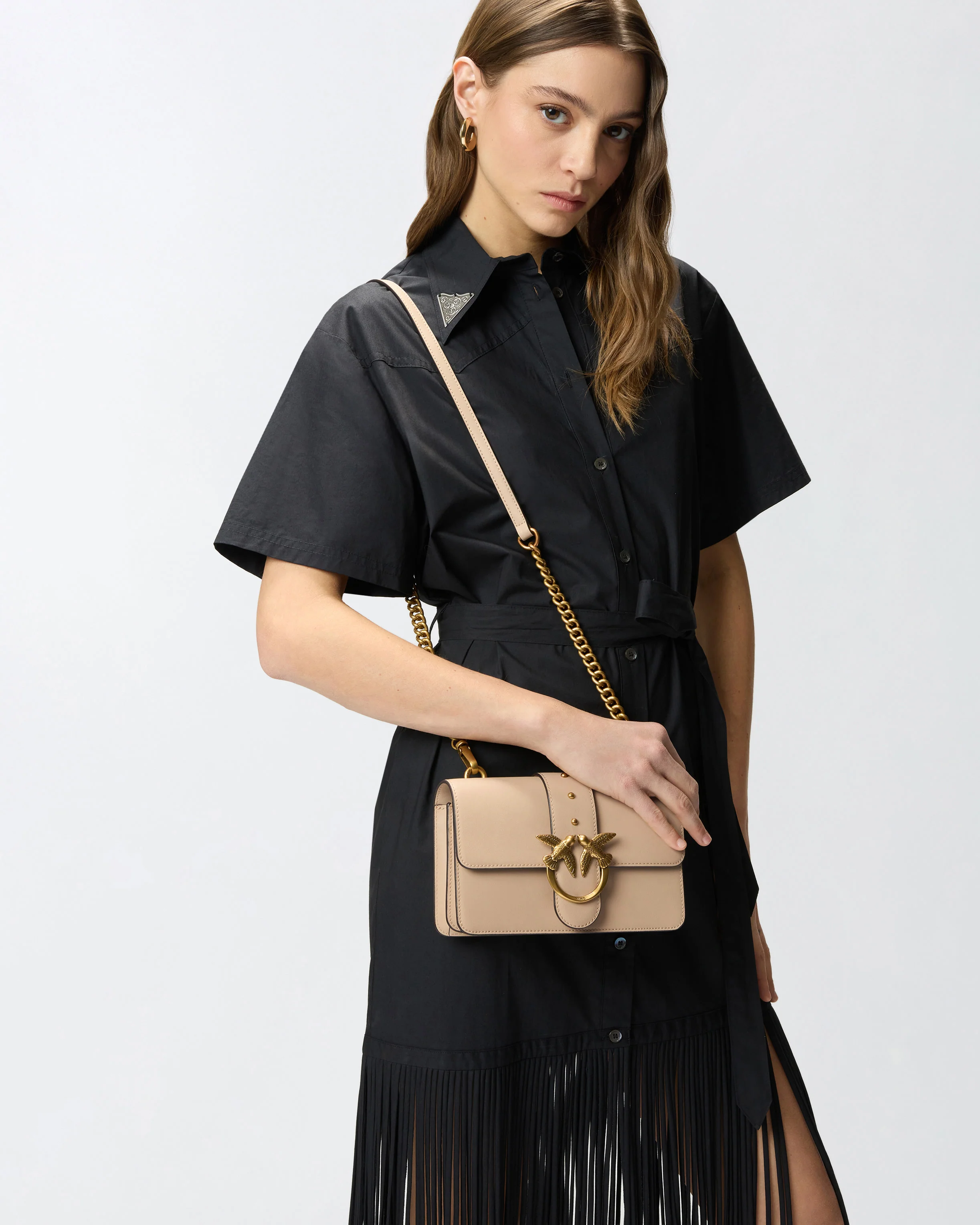 Borsa a tracolla piccola Love Bag One in pelle - Image 5
