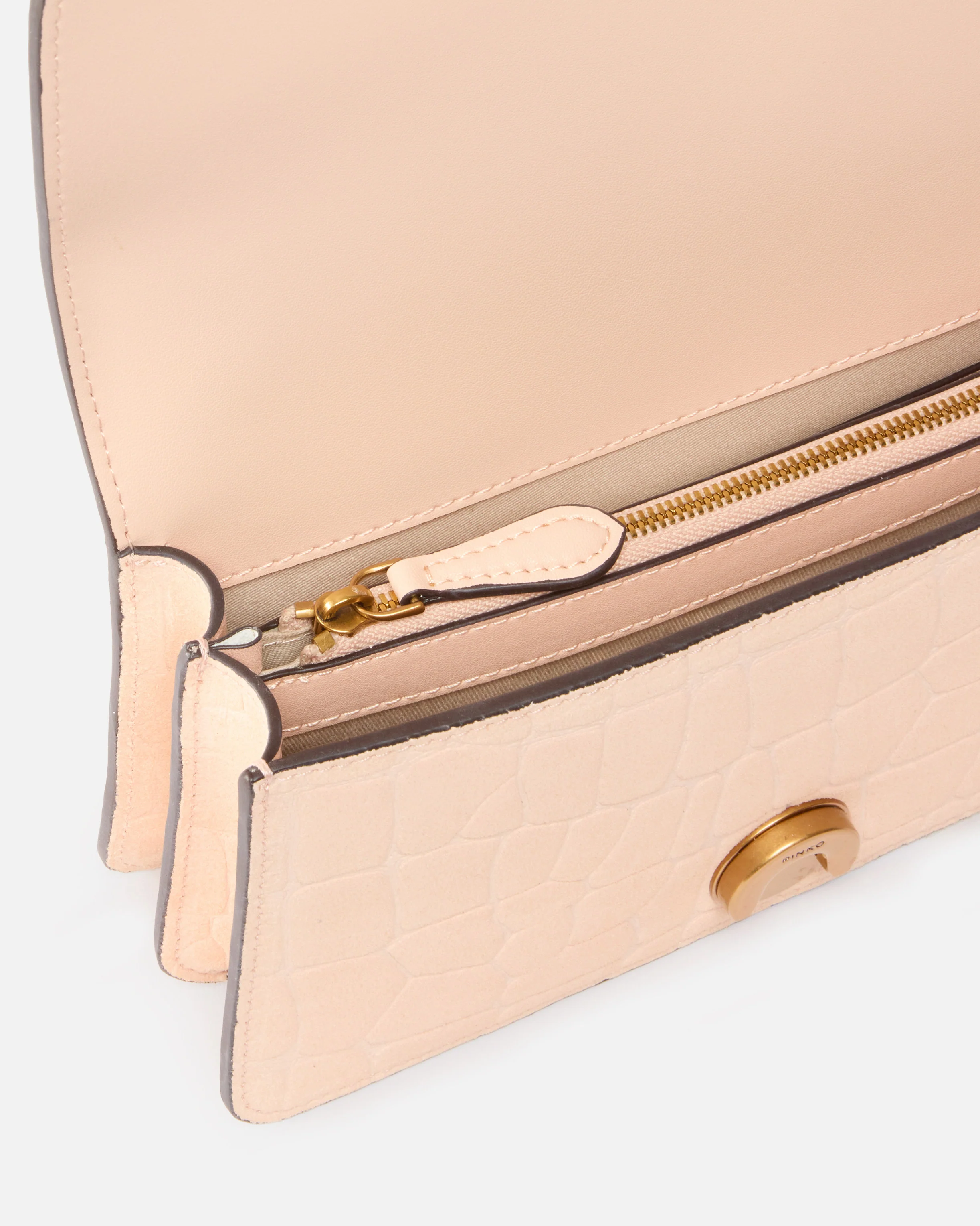 Borsa a tracolla piccola Mini Love Bag One in pelle stampa coccodrillo - Image 4