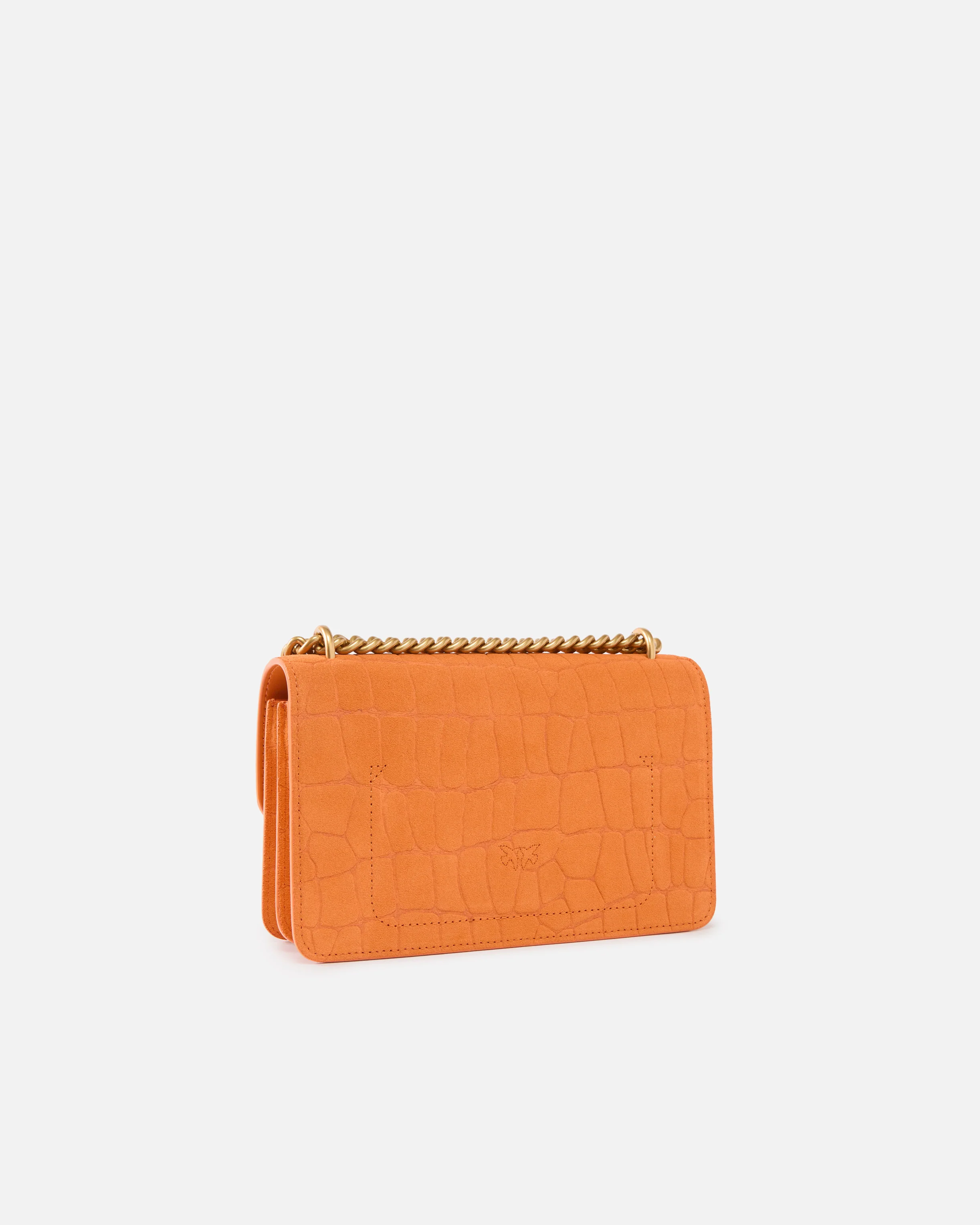 Borsa a tracolla piccola Mini Love Bag One in pelle stampa coccodrillo - Image 2