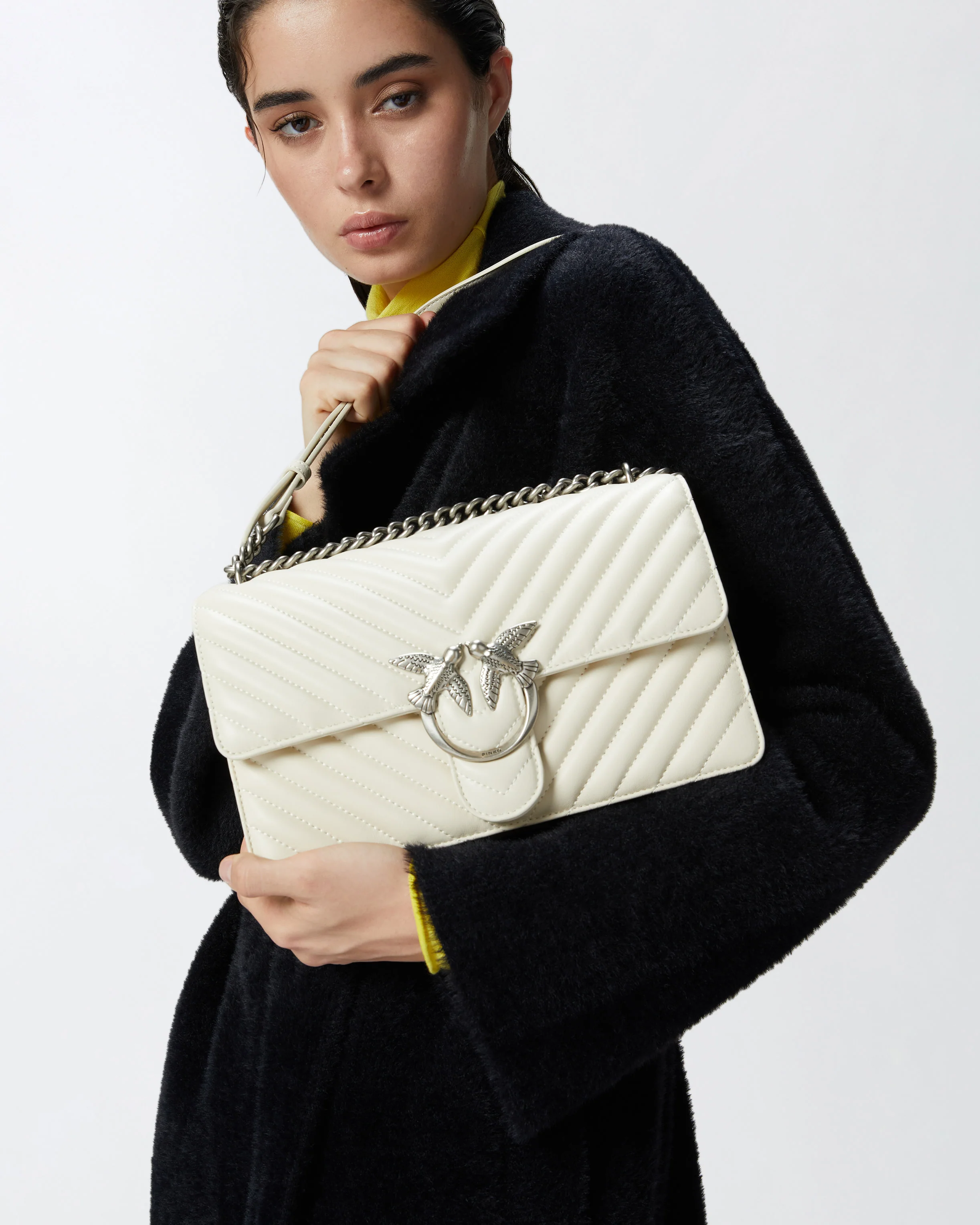 Borsa media a tracolla Love Bag One Chevron - Image 6