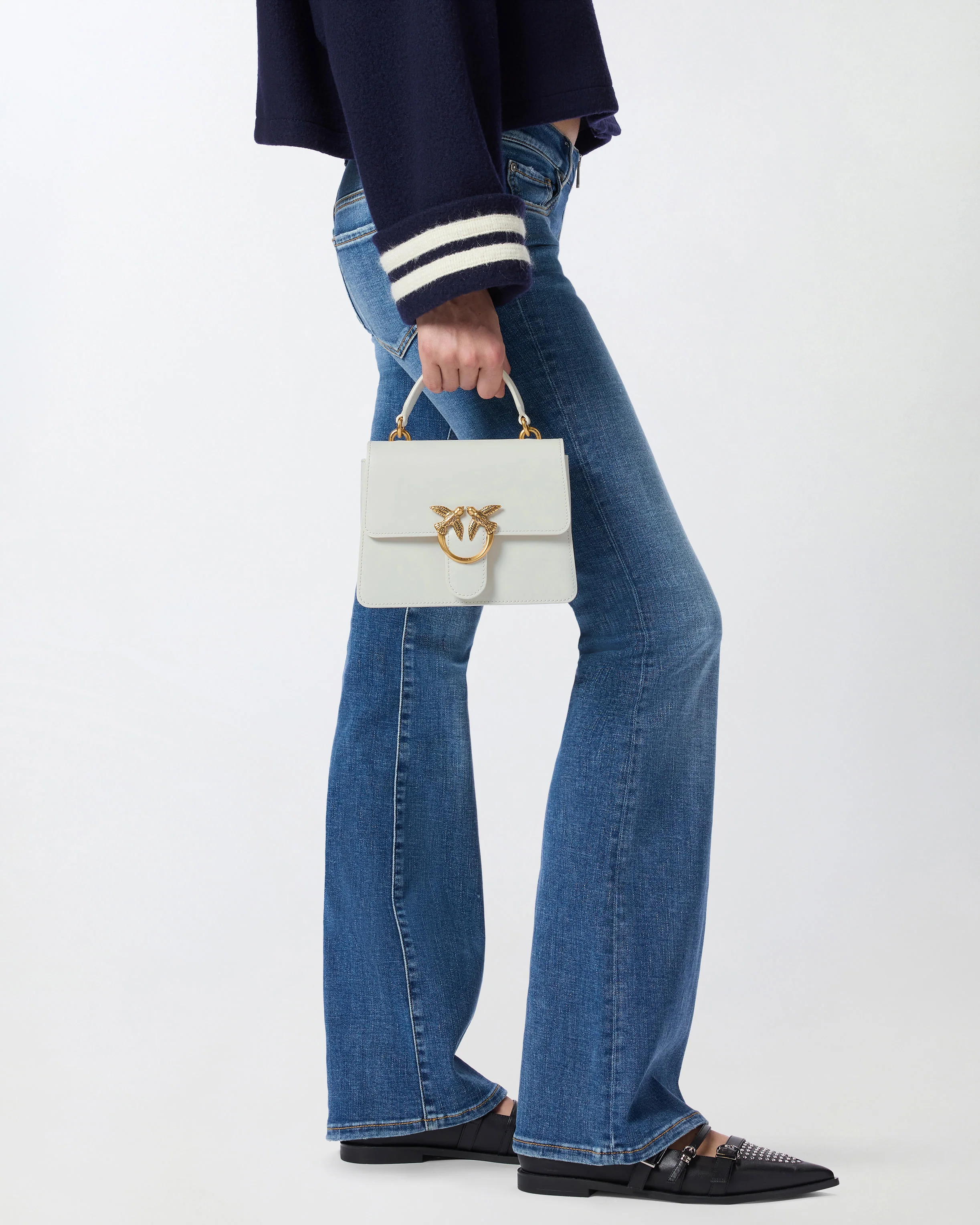 Borsa mini a mano Love Bag Top Handle in pelle - Image 7