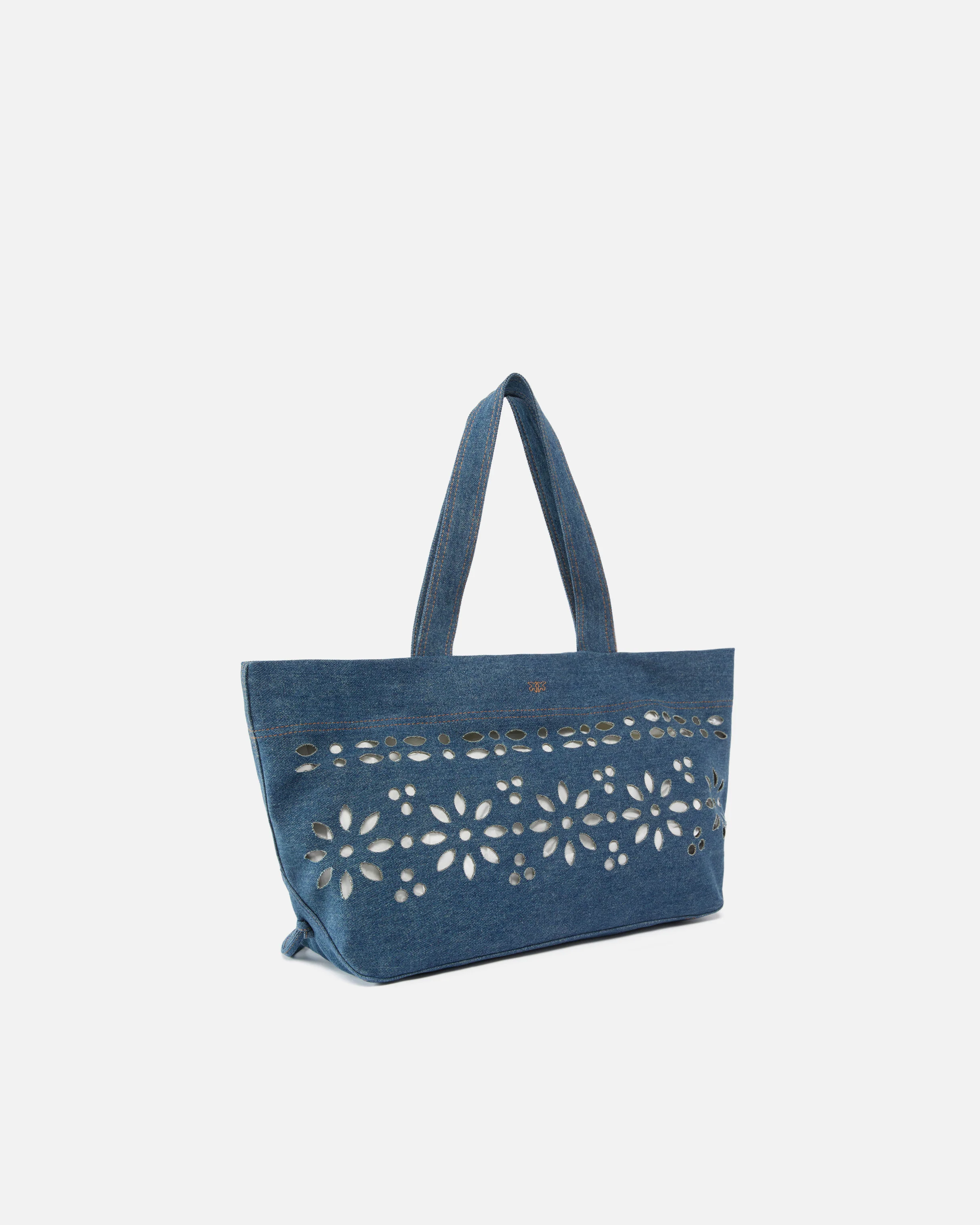 Borsa shopper media in denim sangallo - Image 2