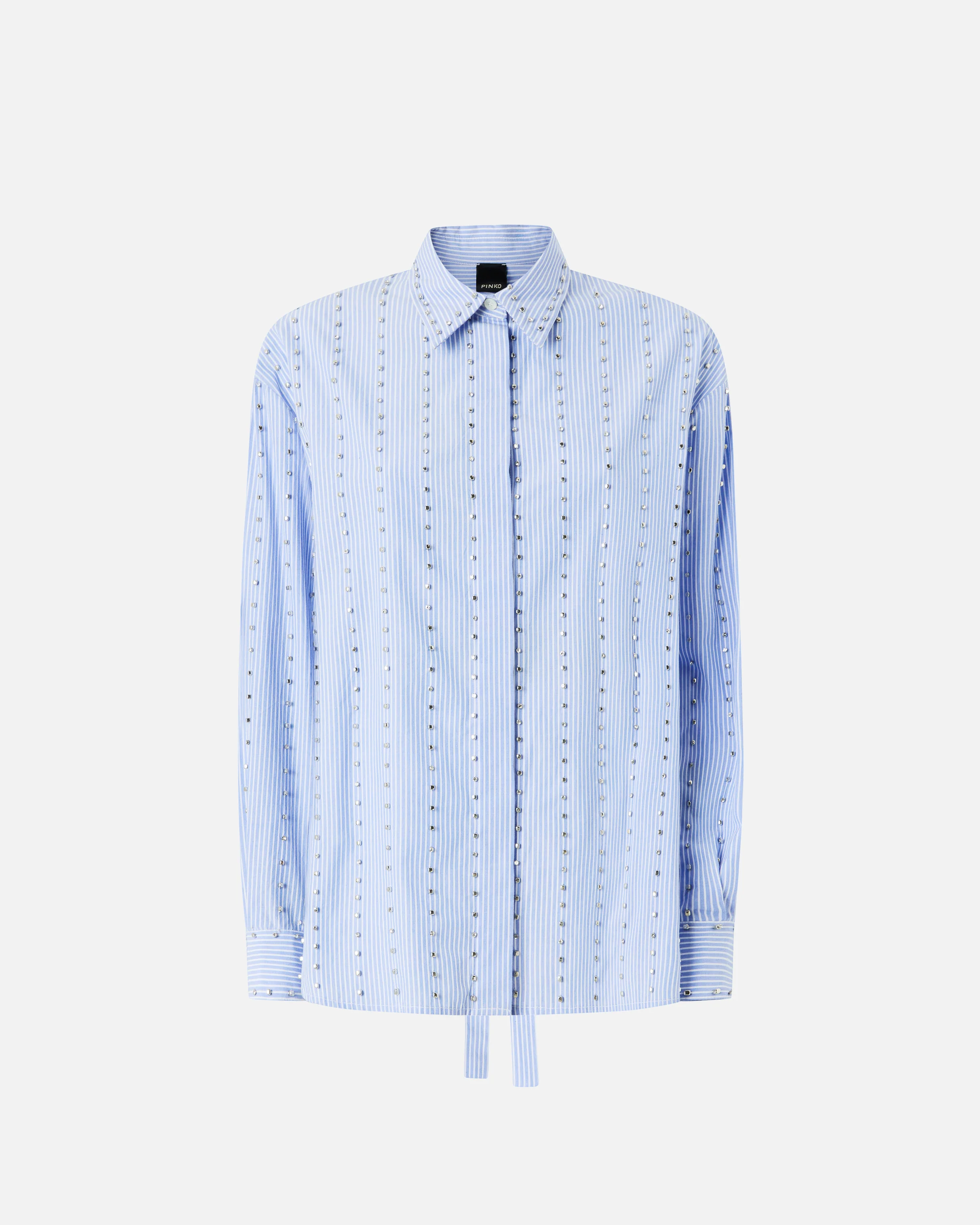Camicia a righe con decorazione gioiello - Image 5