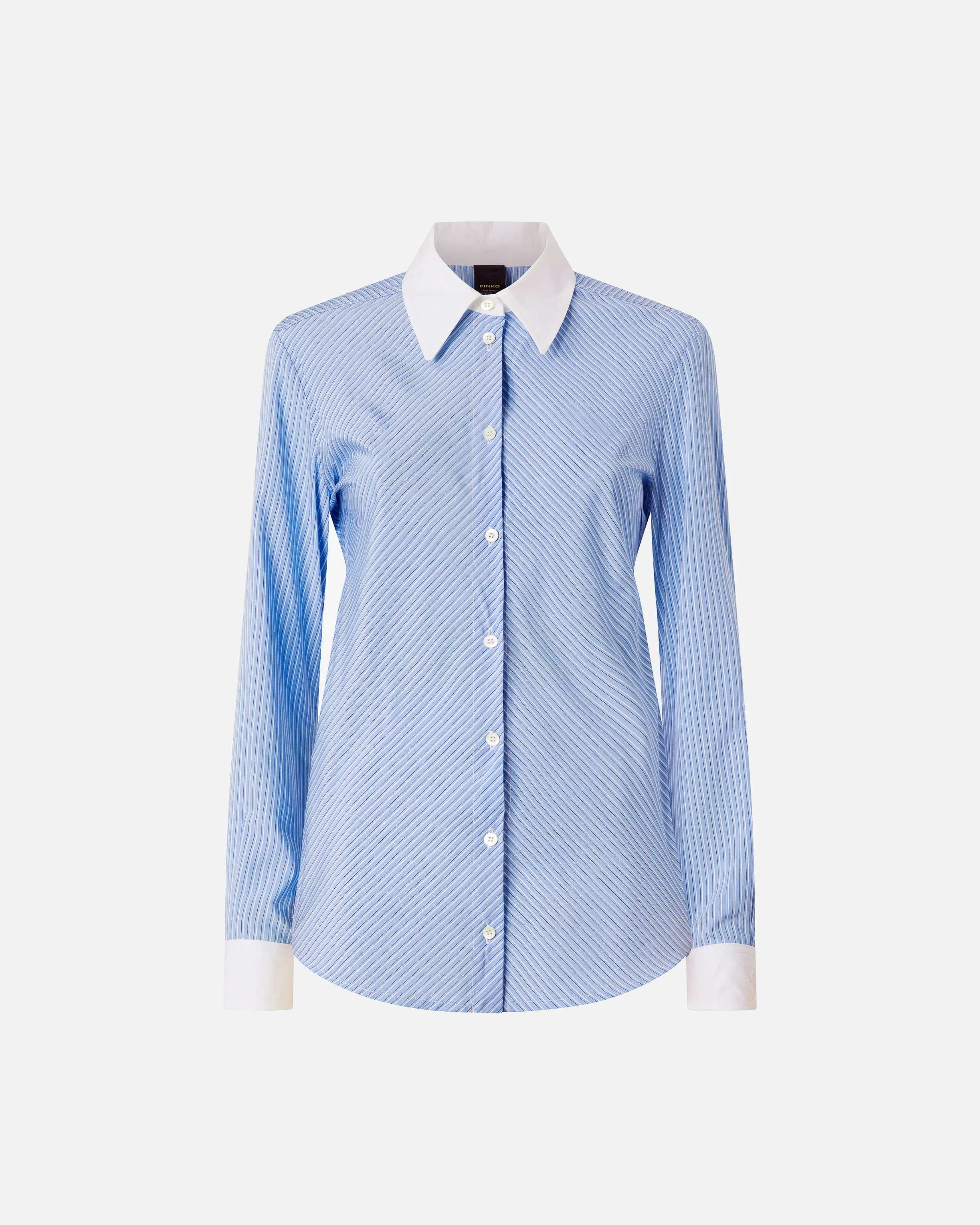 Camicia con collo e polsi a contrasto - Image 5