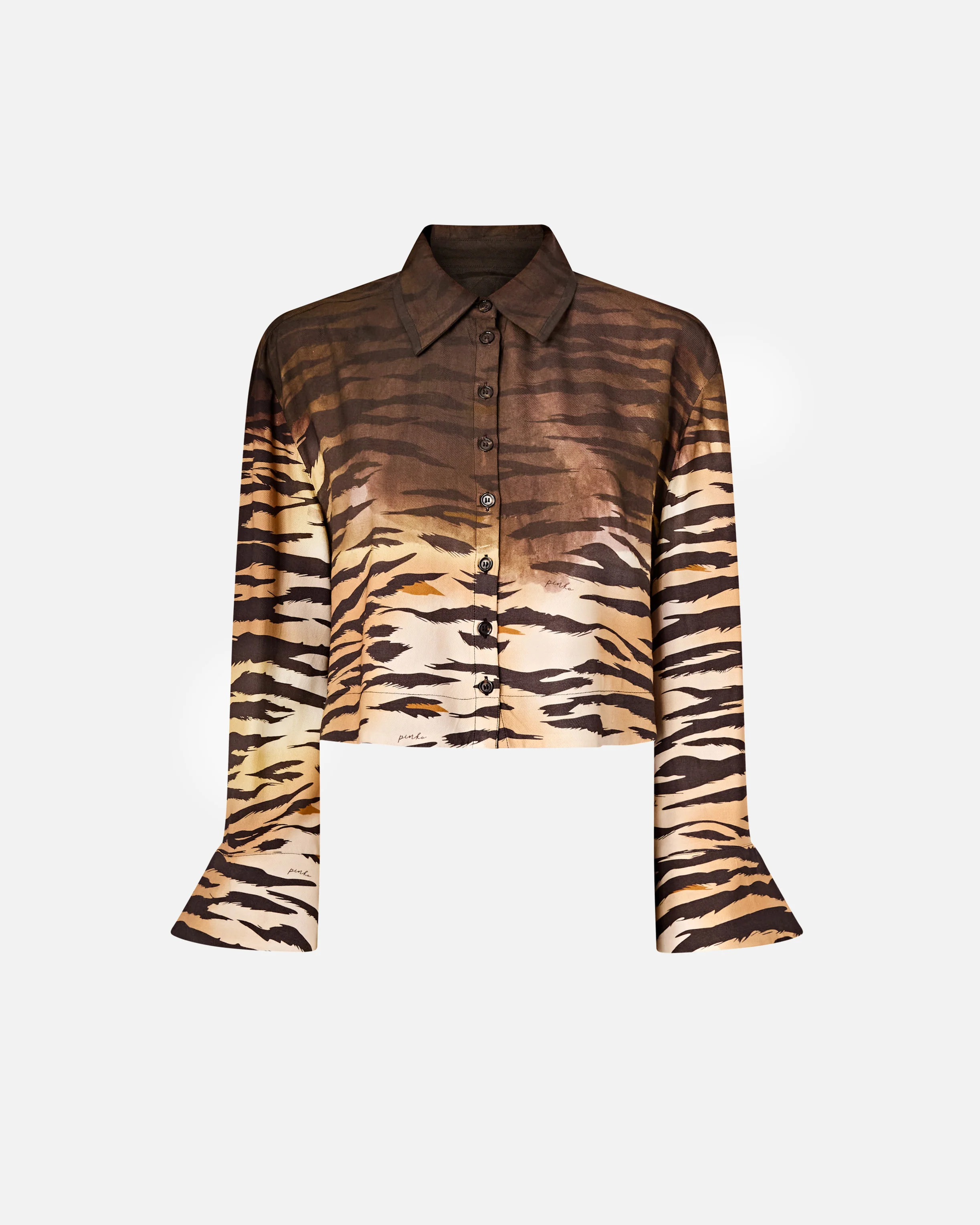 Camicia cropped con stampa animalier - Image 5
