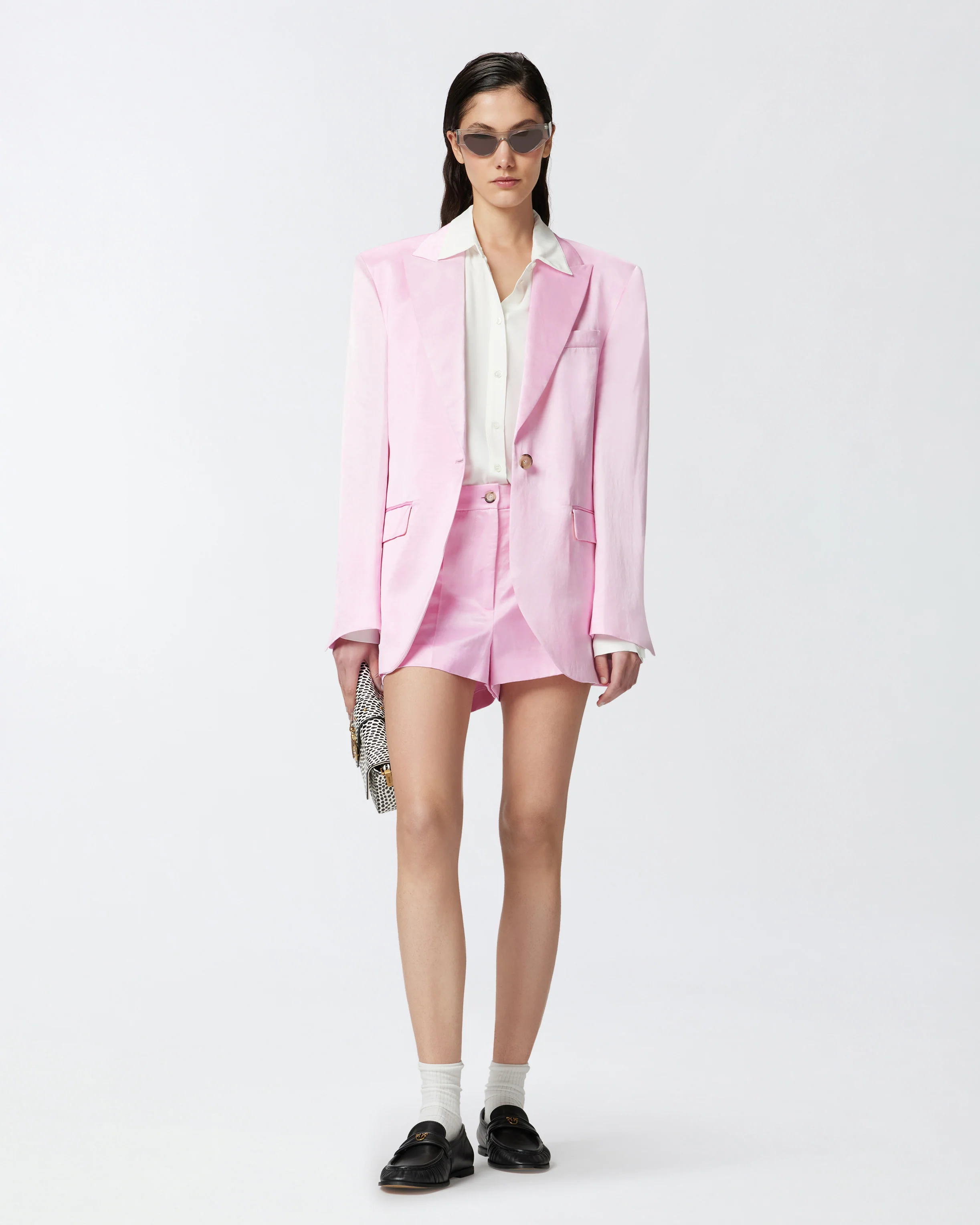 Camicia in crêpe de Chine di misto seta