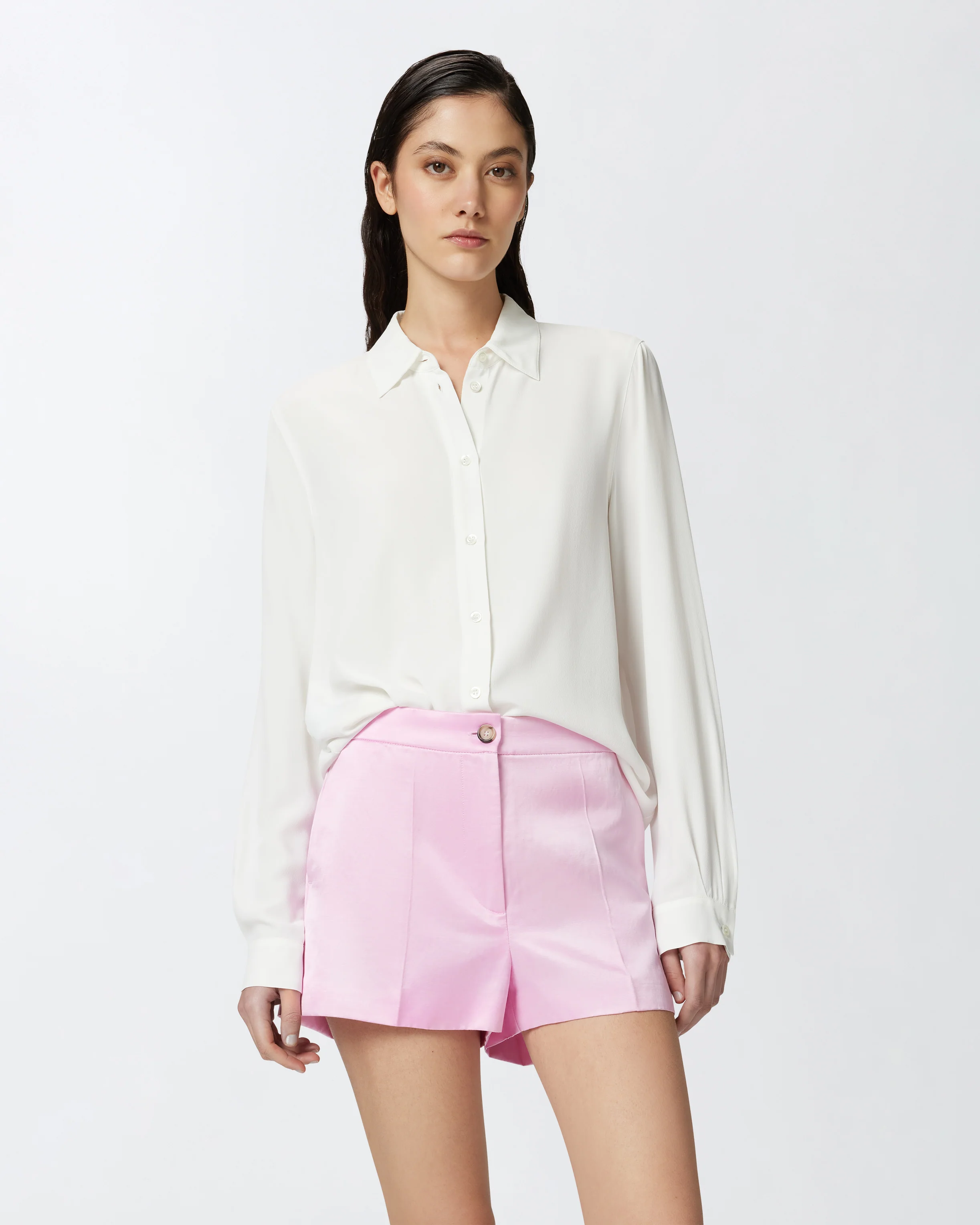 Camicia in crêpe de Chine di misto seta - Image 2