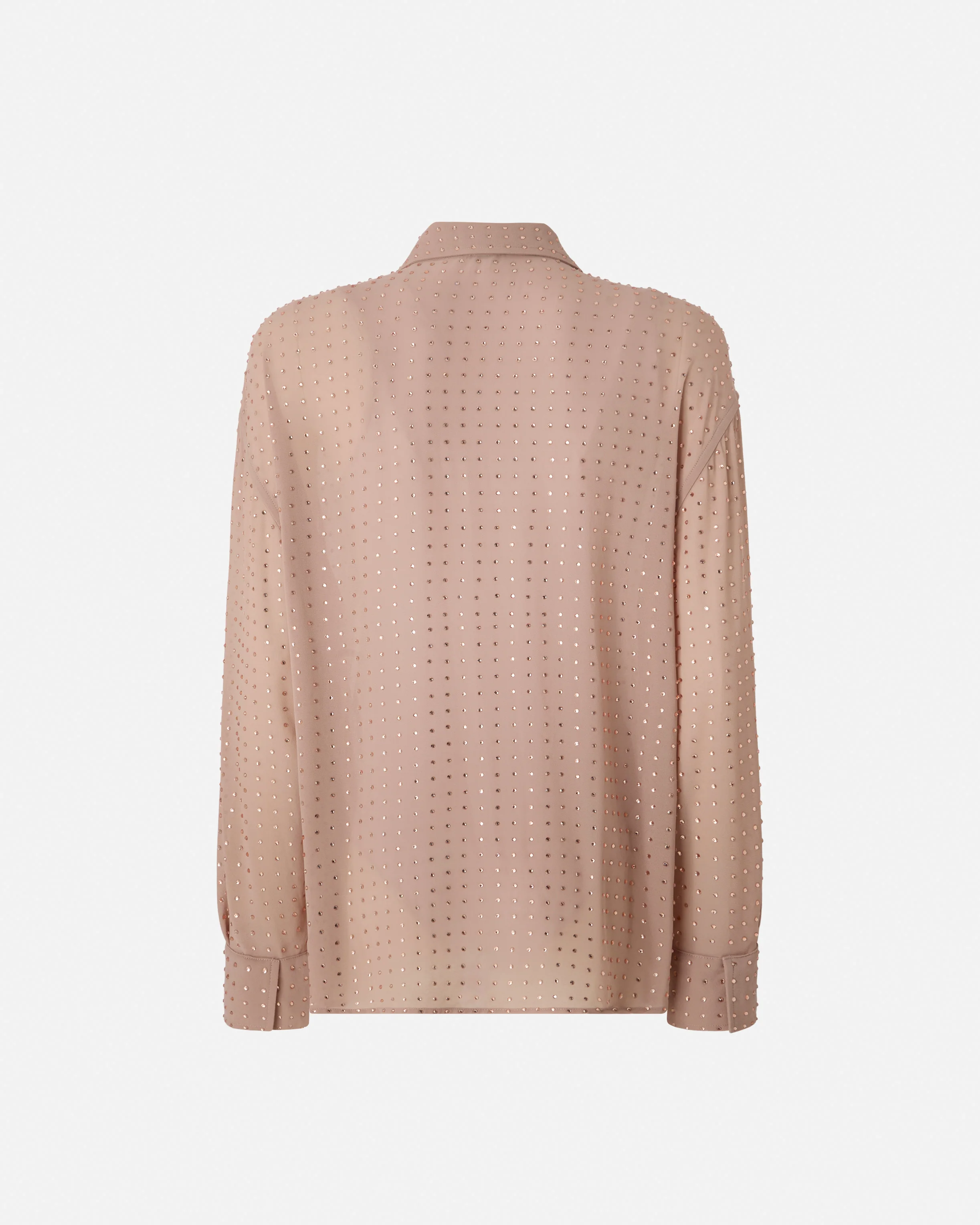 Camicia in georgette con strass - Image 6