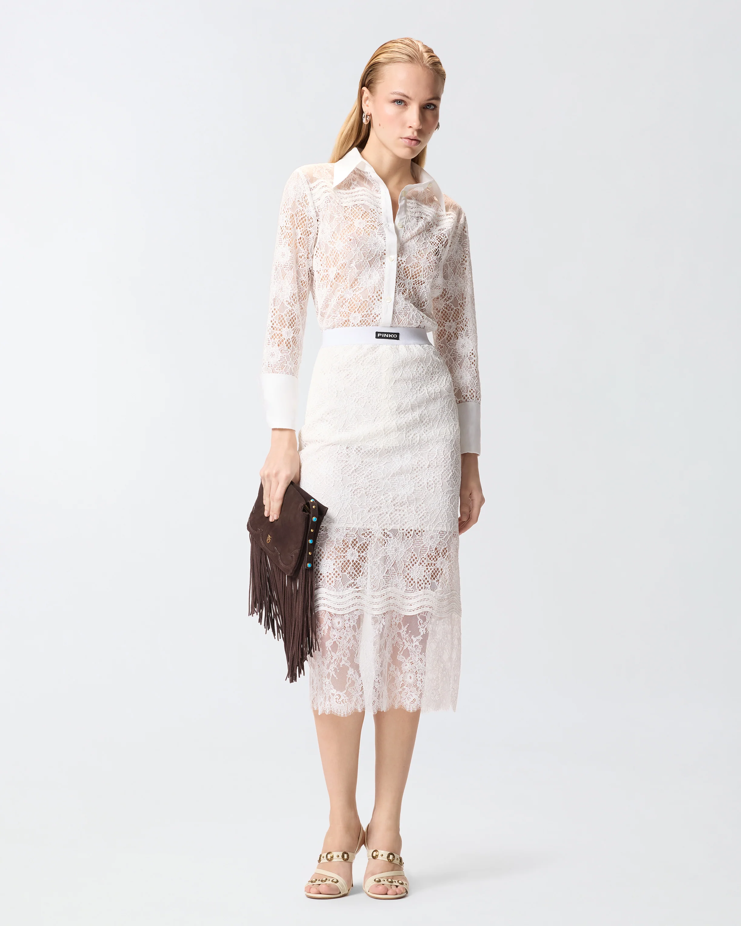 Camicia in tulle e pizzo - Image 2