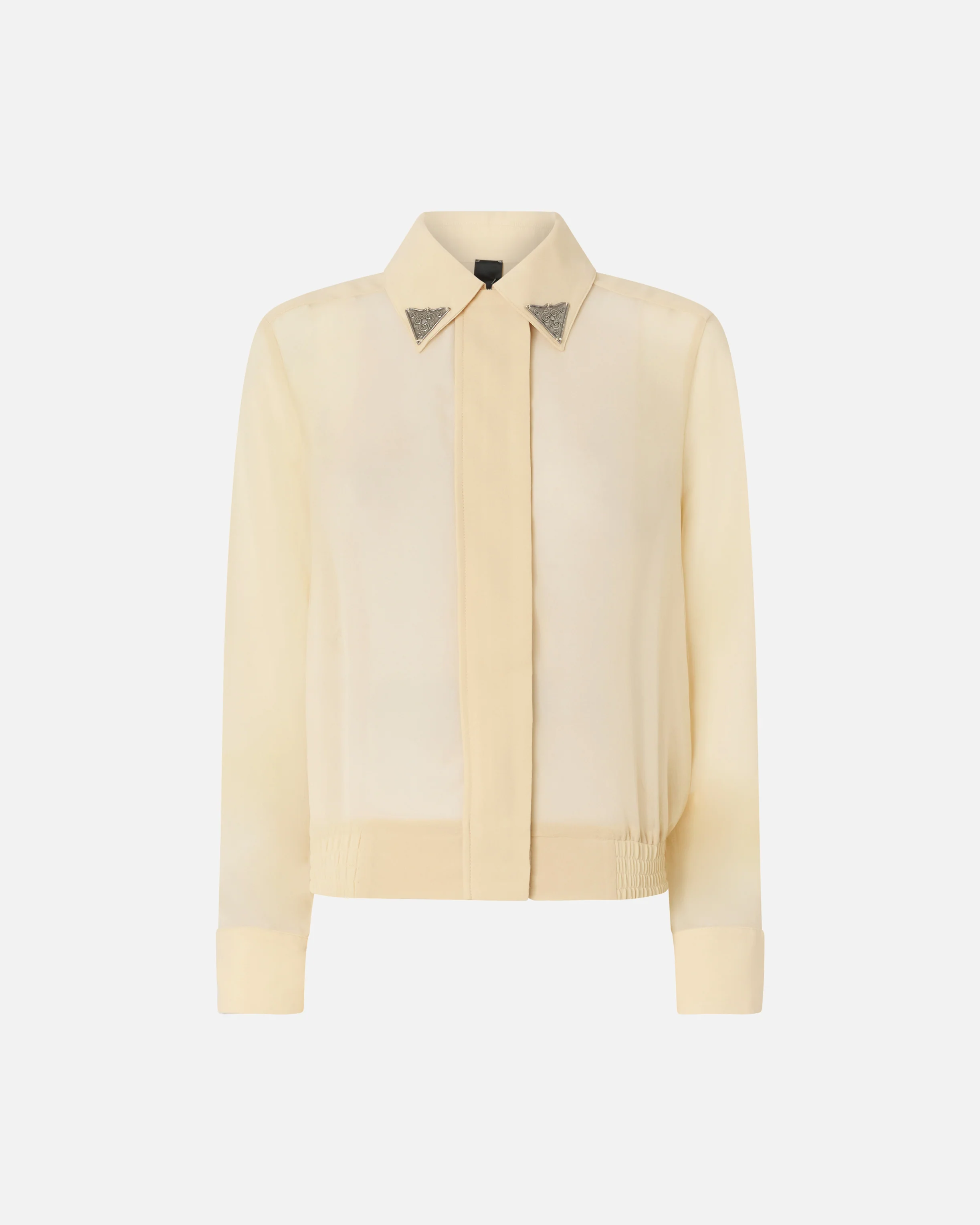 Camicia semitrasparente con dettagli metallici - Image 5