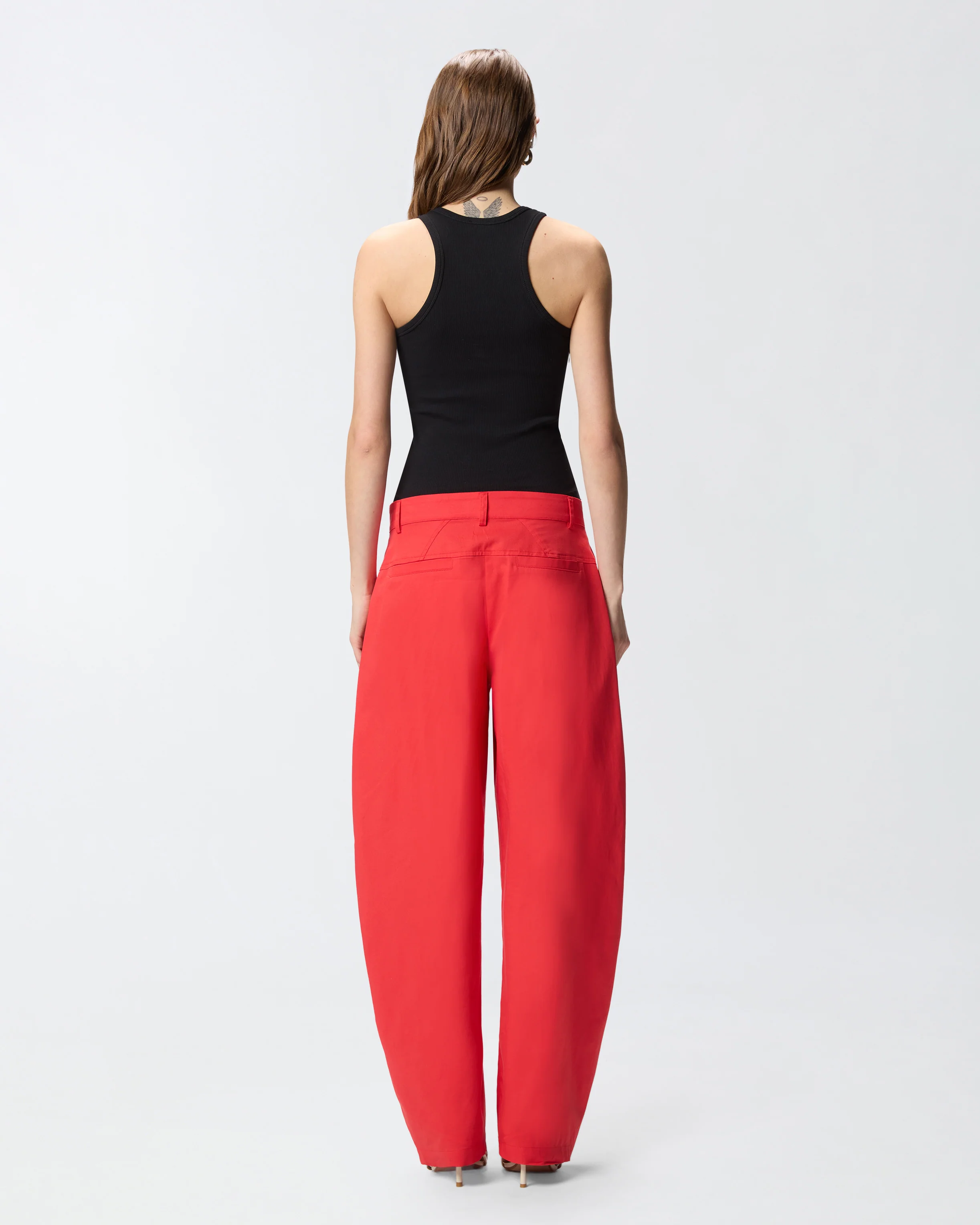 Canotta a costine con logo PINKO - Image 3