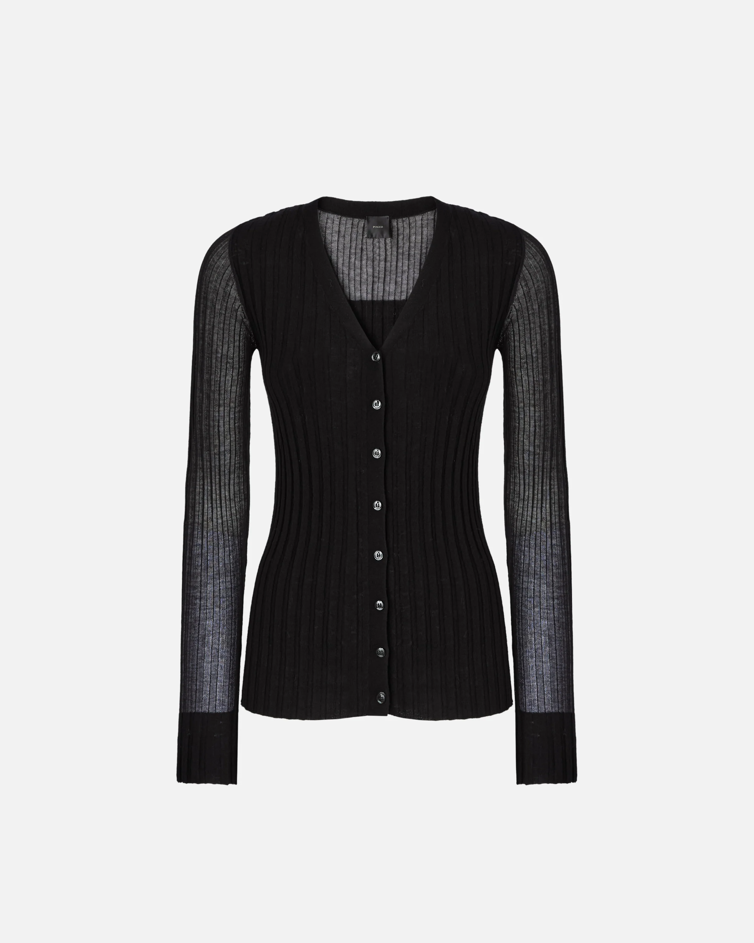 Cardigan in maglia leggera a coste - Image 5