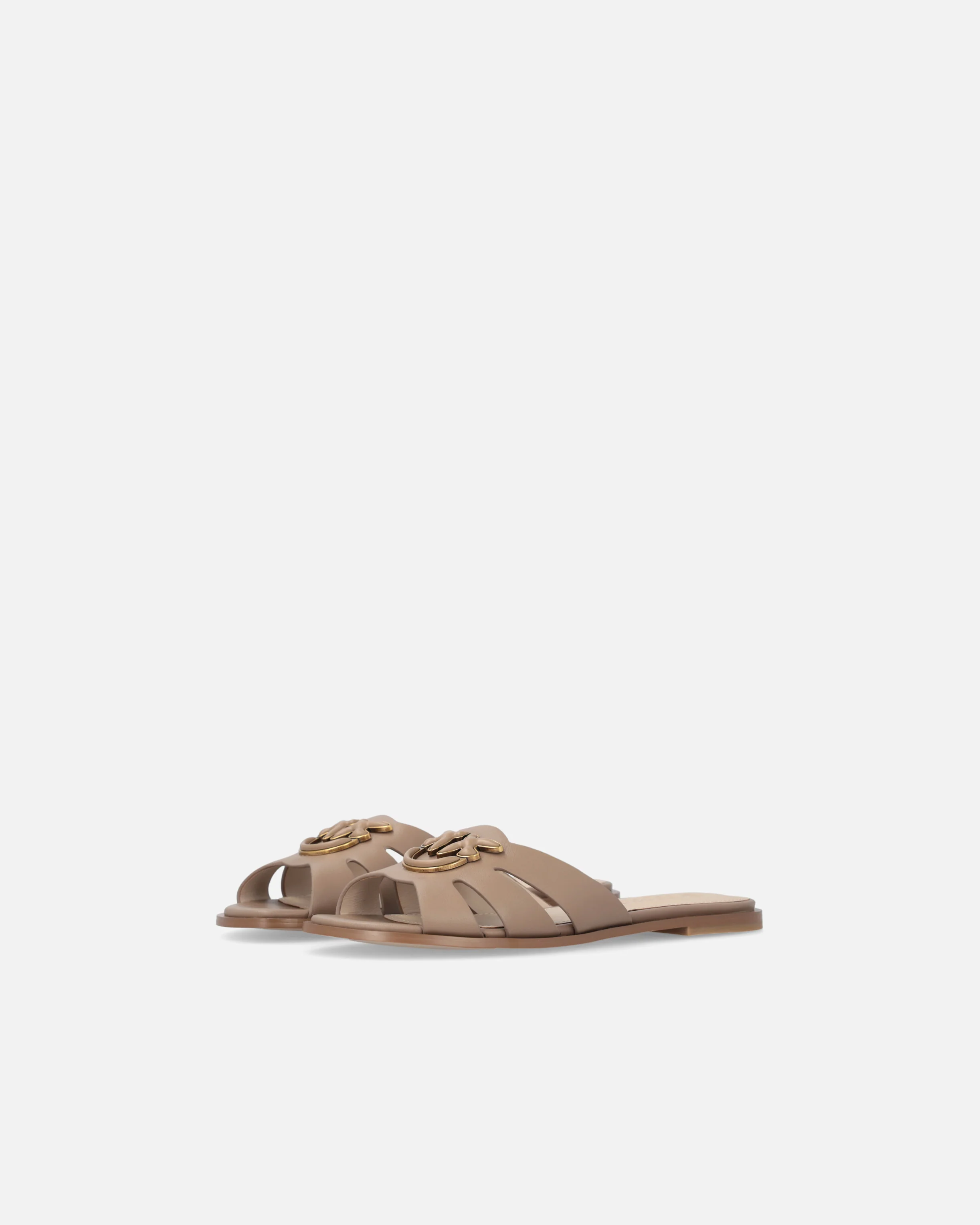 Ciabattine in pelle con logo Love Birds - Image 6