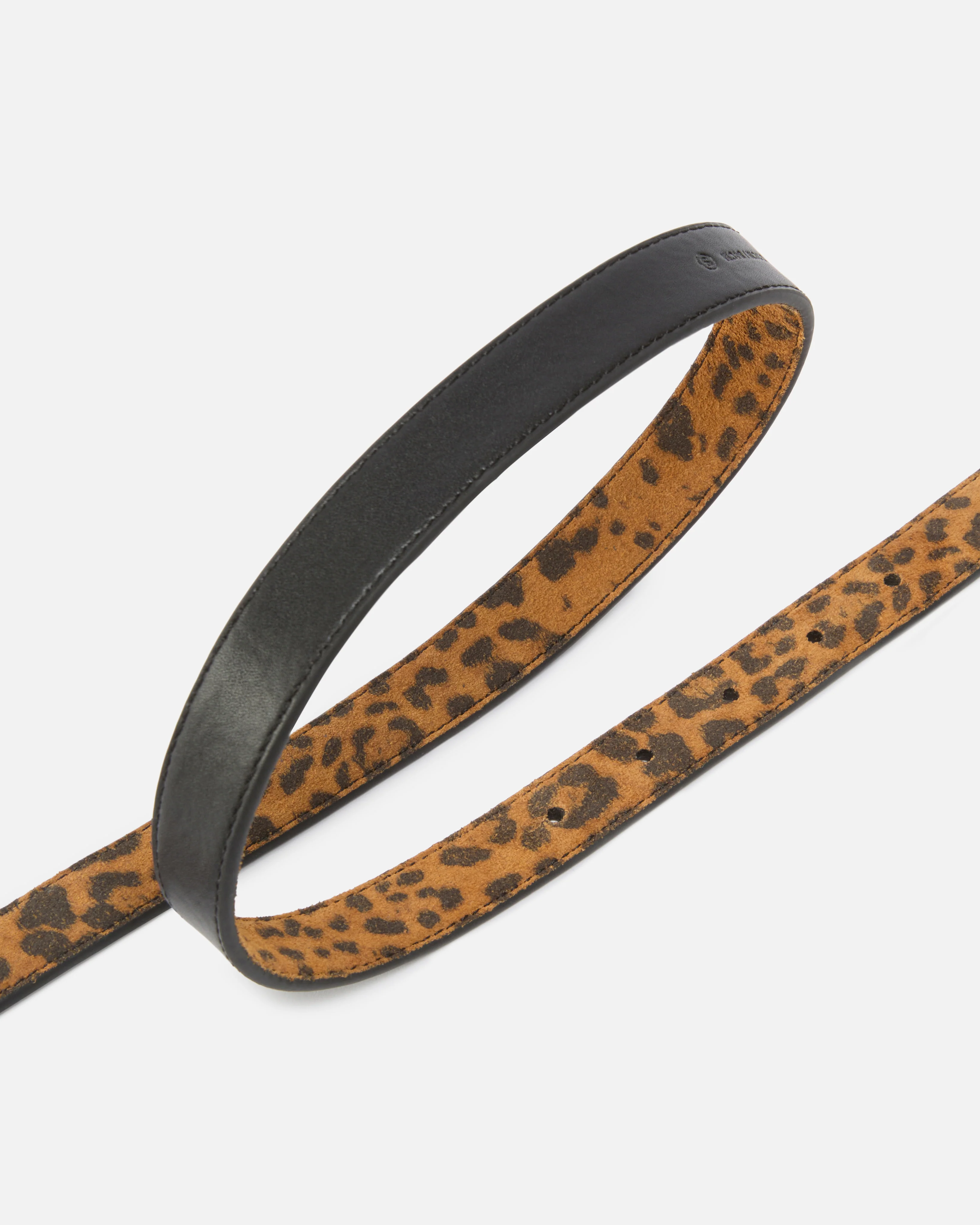 Cintura con stampa leopardata e fibbia Love Birds 2 cm - Image 4