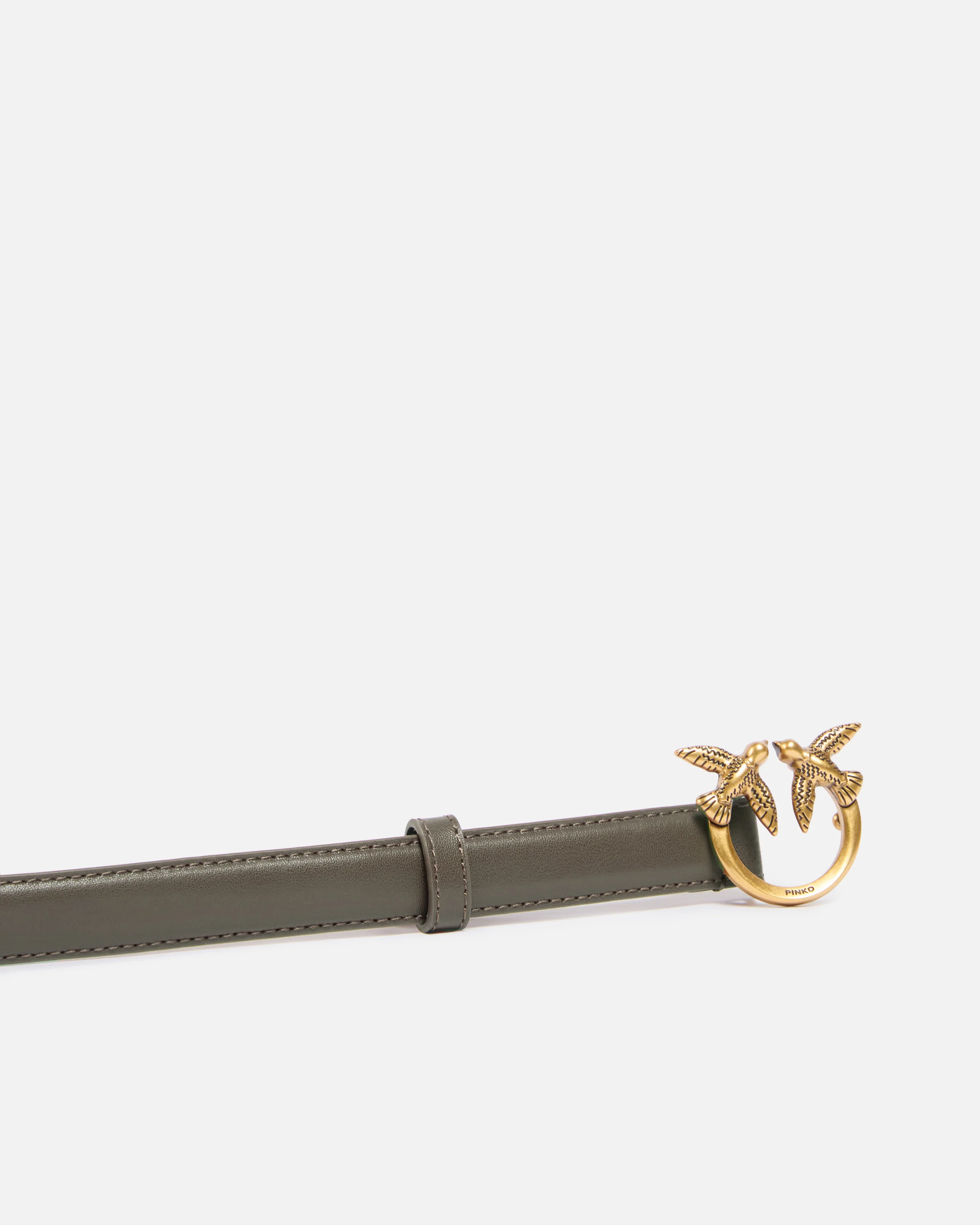 Cintura sottile Love Birds in pelle 2cm - Image 5