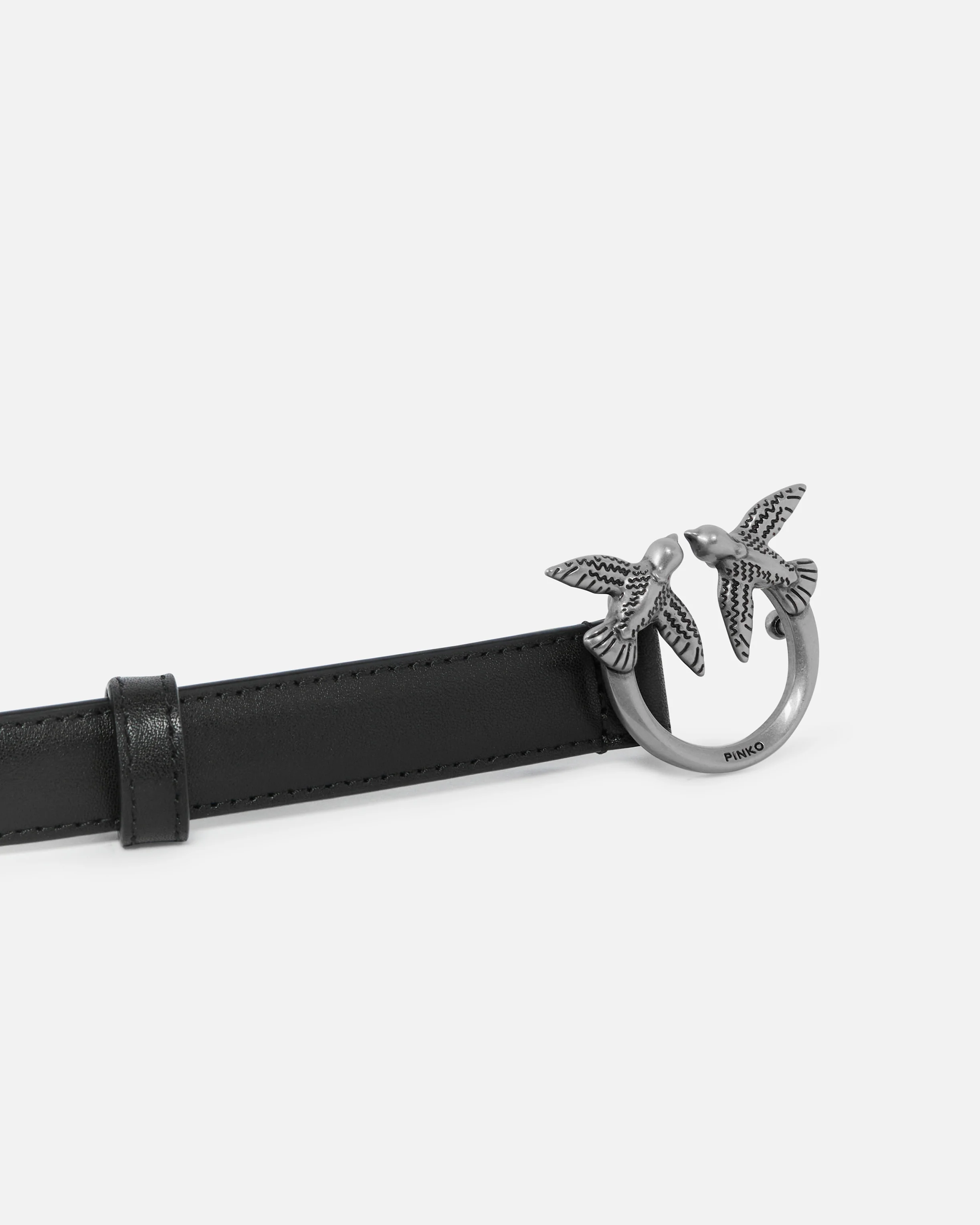 Cintura sottile Love Birds in pelle 2cm - Image 5