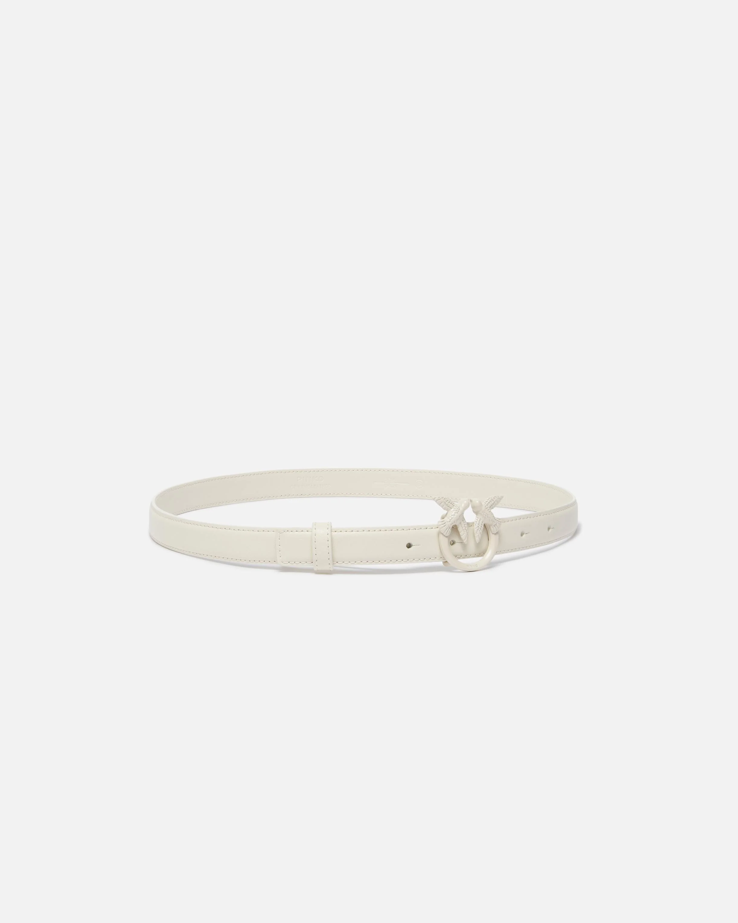 Cintura sottile Love Birds pelle color block 2cm - Image 2