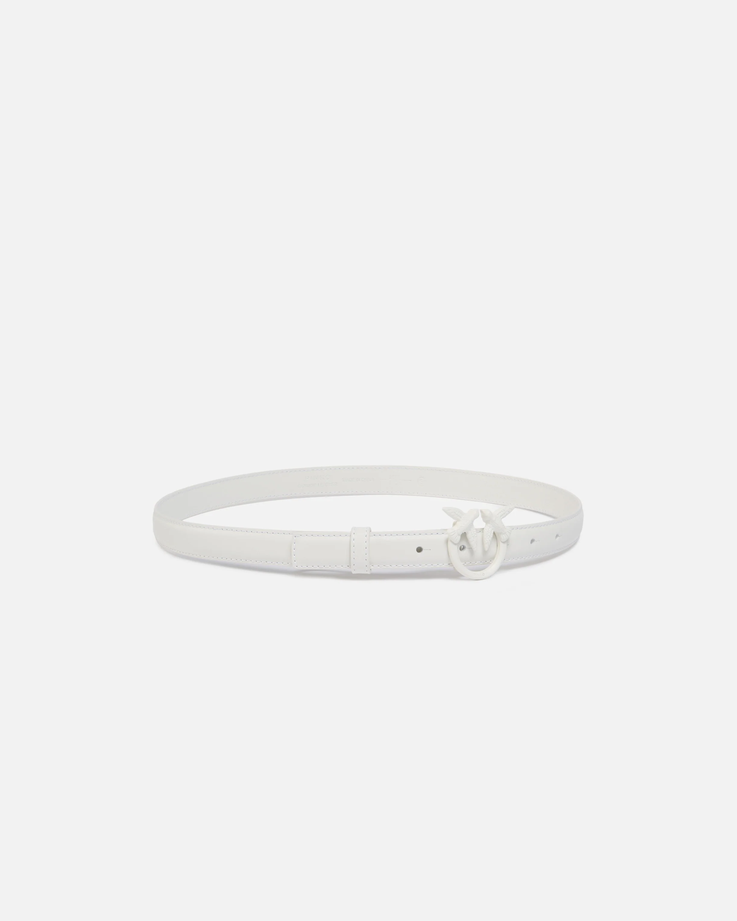Cintura sottile Love Birds pelle color block 2cm - Image 2