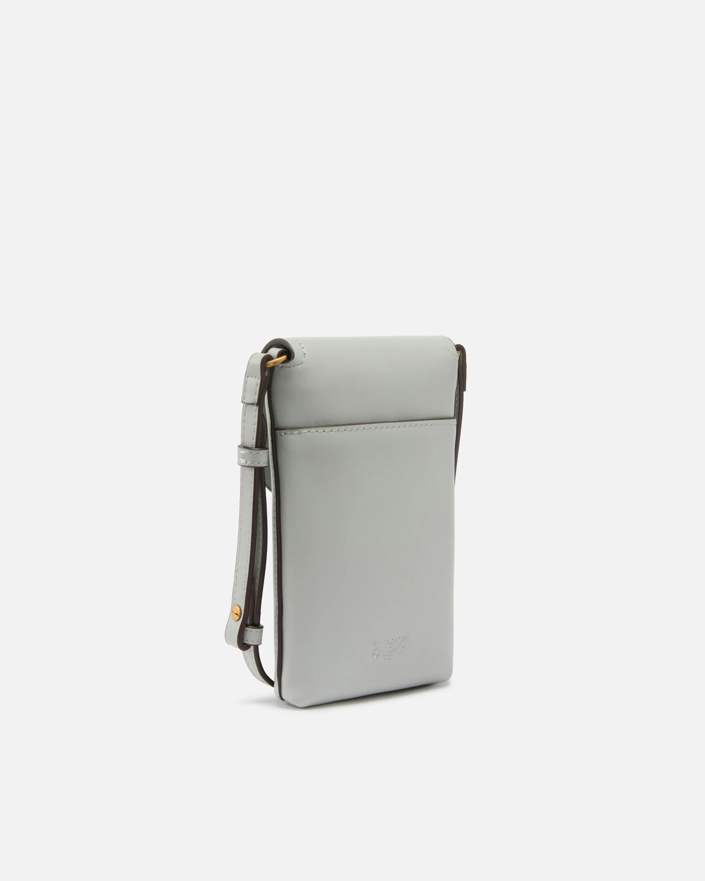 Custodia smartphone in pelle con tracolla e logo - Image 2