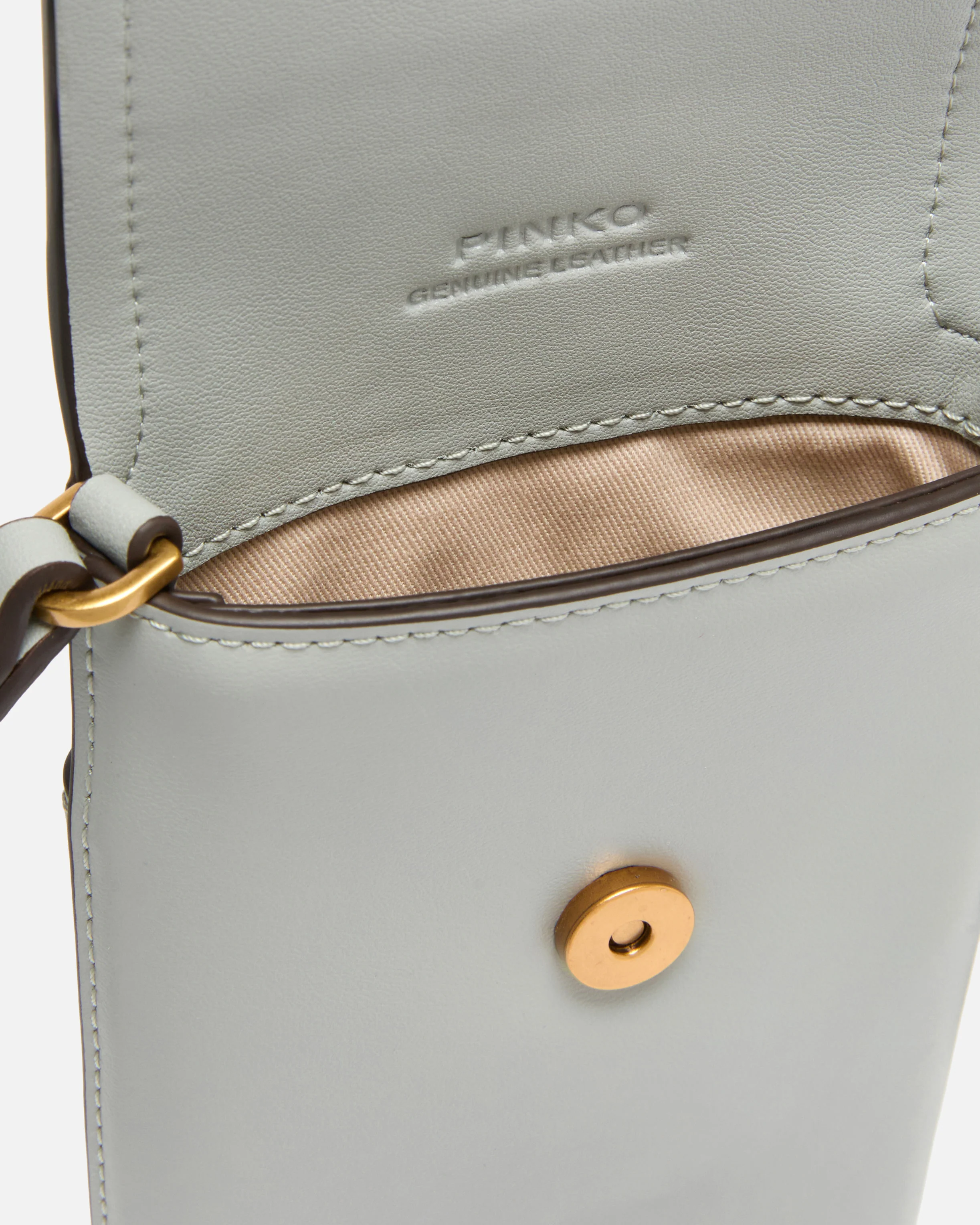 Custodia smartphone in pelle con tracolla e logo - Image 4