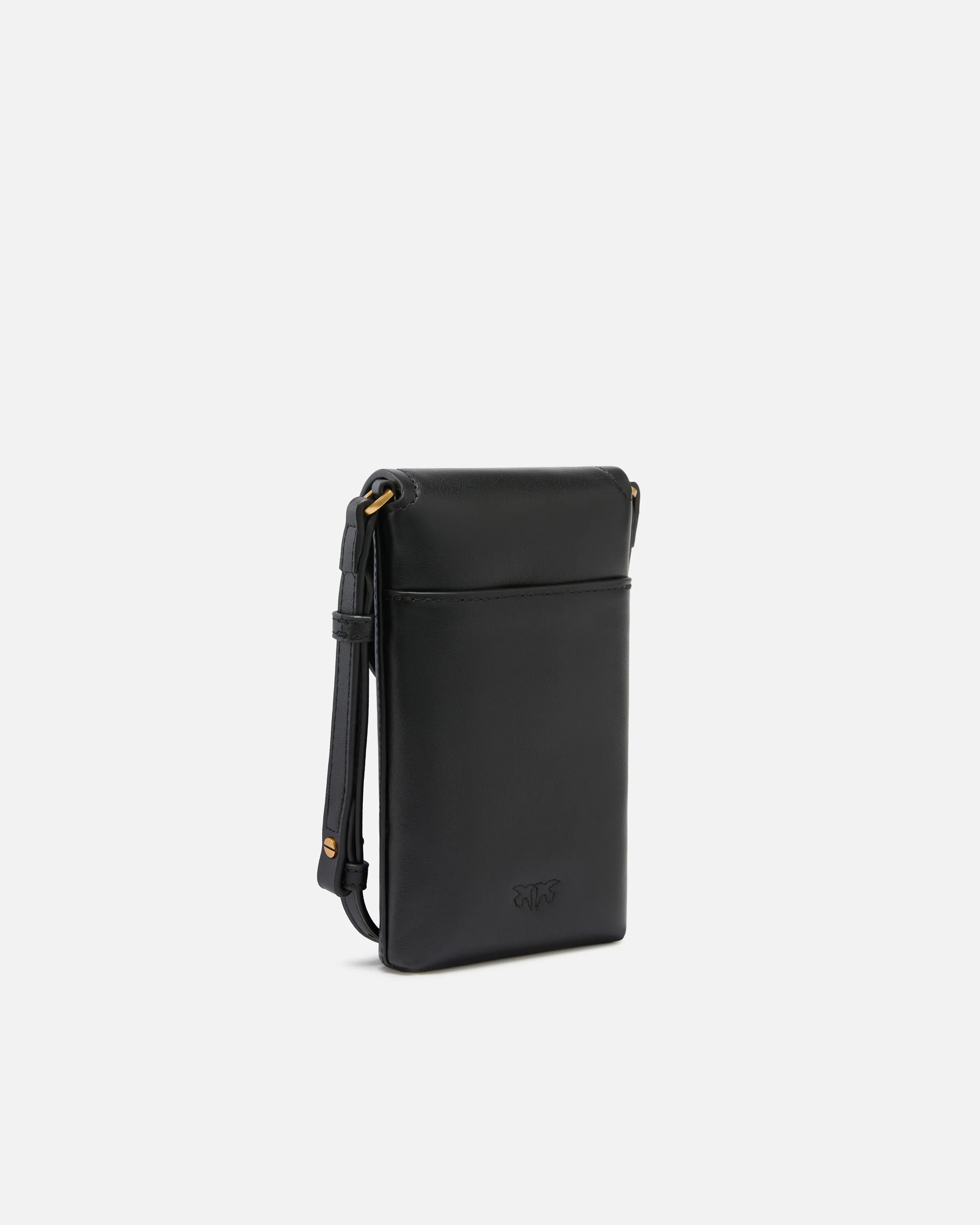 Custodia smartphone in pelle con tracolla e logo - Image 2
