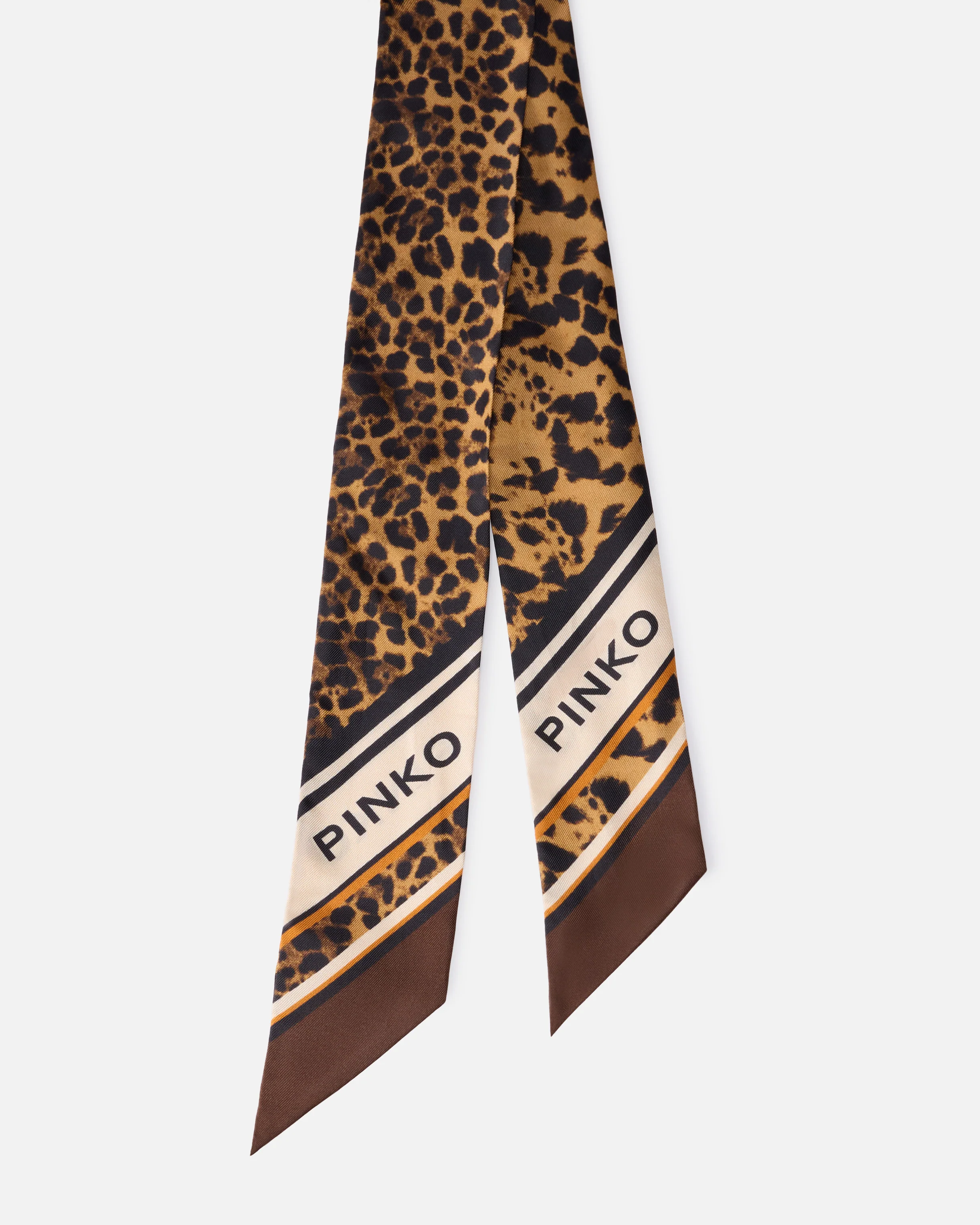 Foulard sottile con stampa leopardata - Image 2