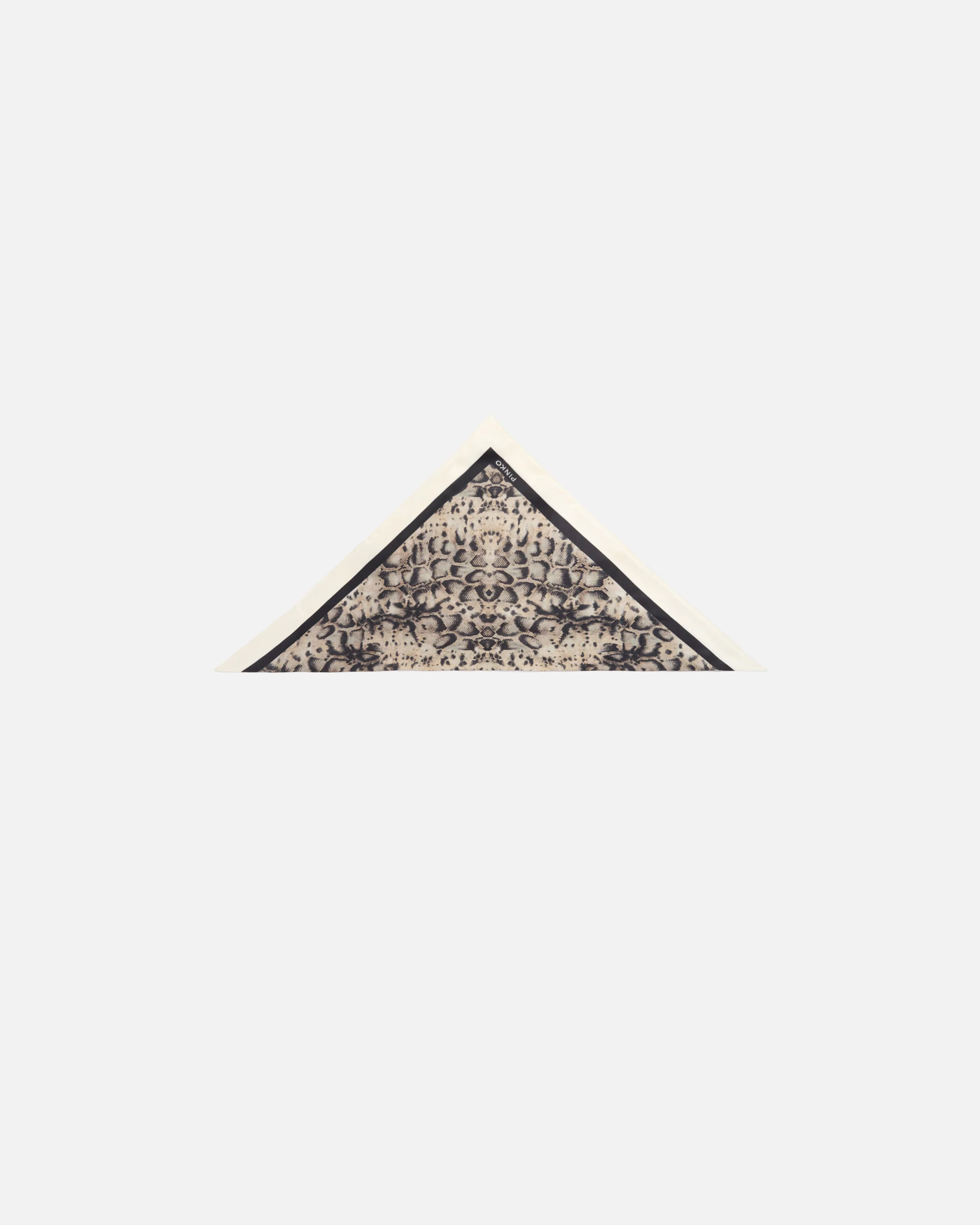 Foulard triangolare con stampa snake