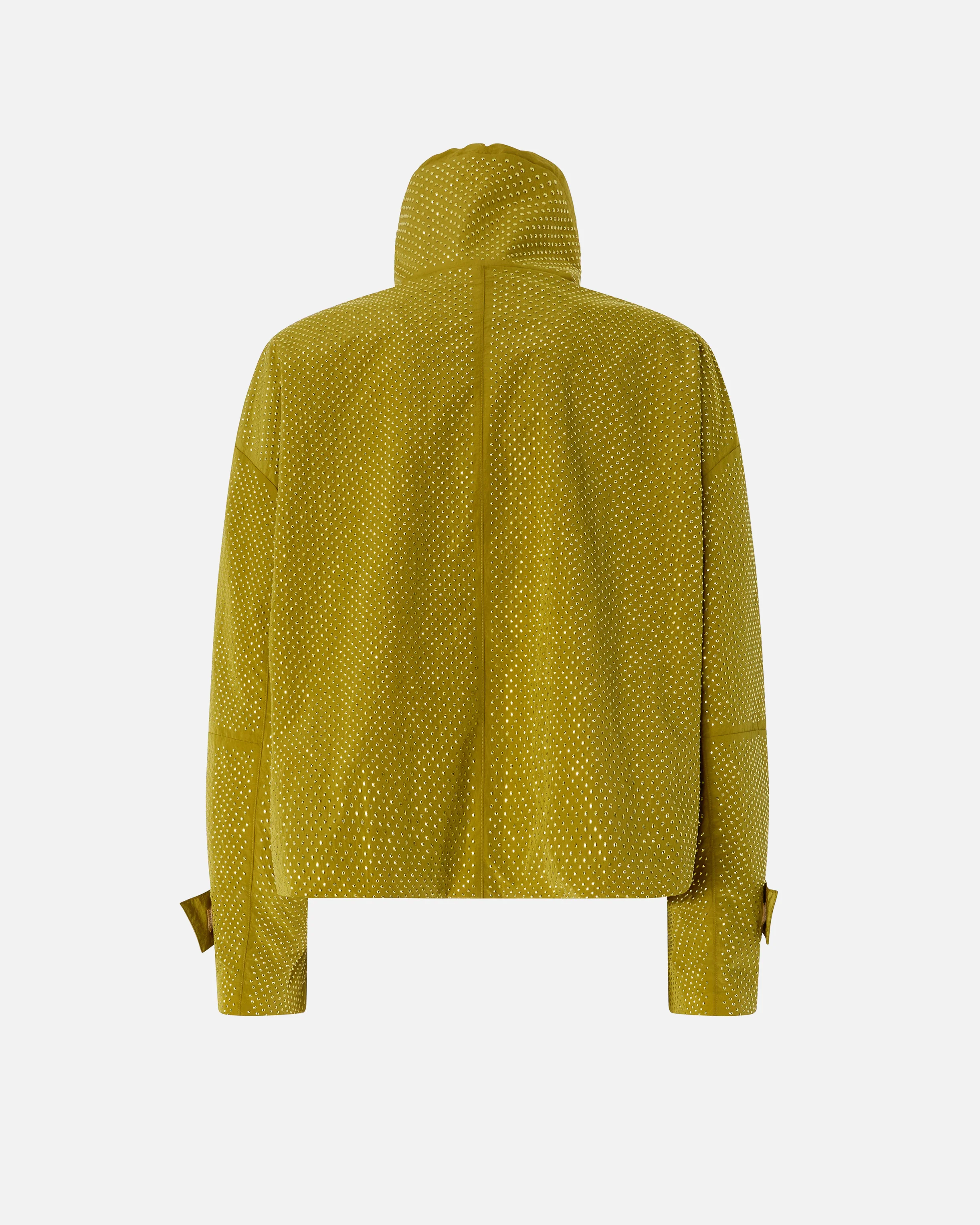 Giacca blouson con micro borchie all over - Image 6